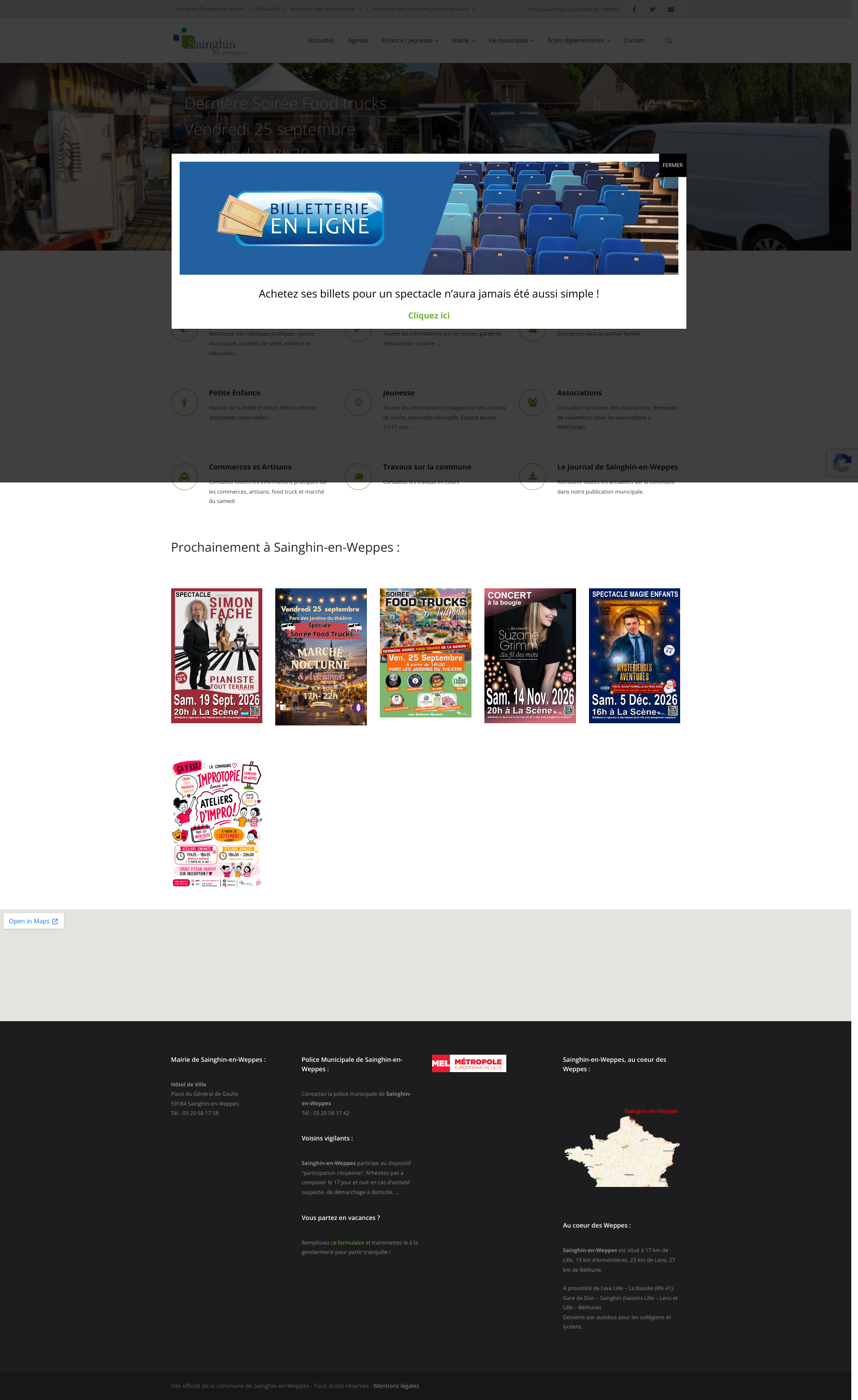 Aperçu du site