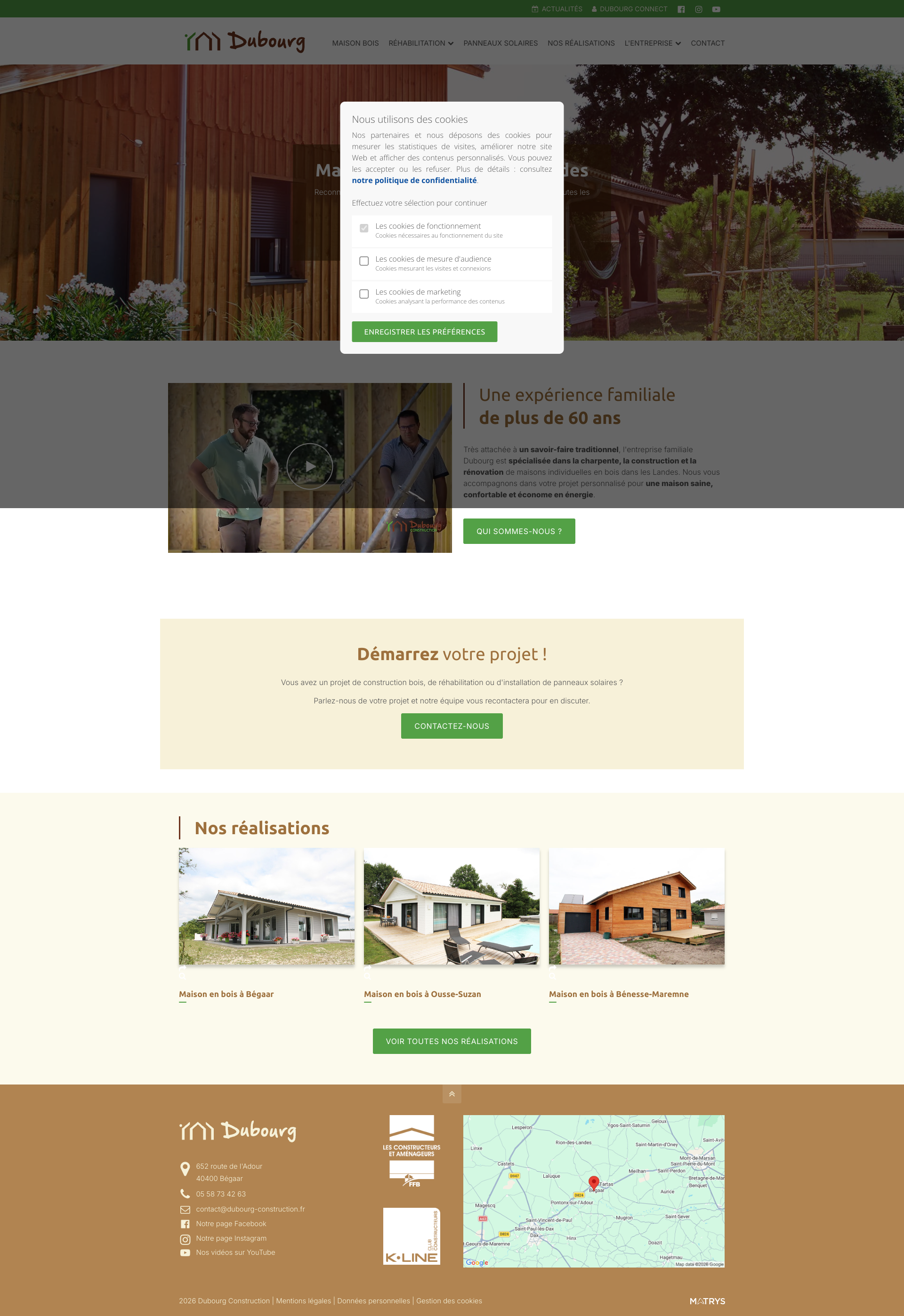 Aperçu du site