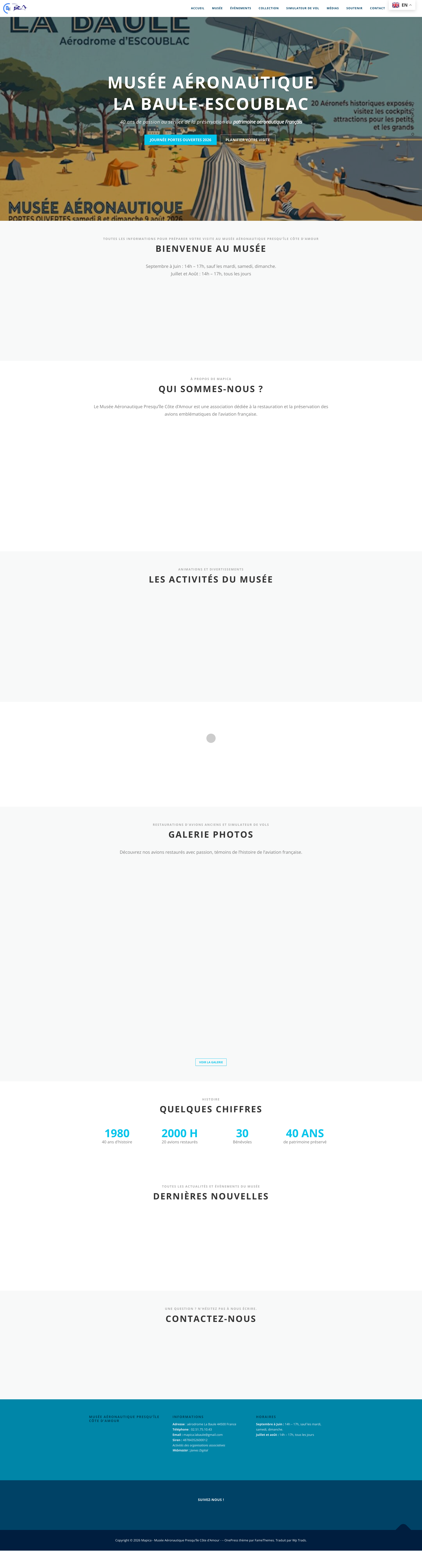 Aperçu du site