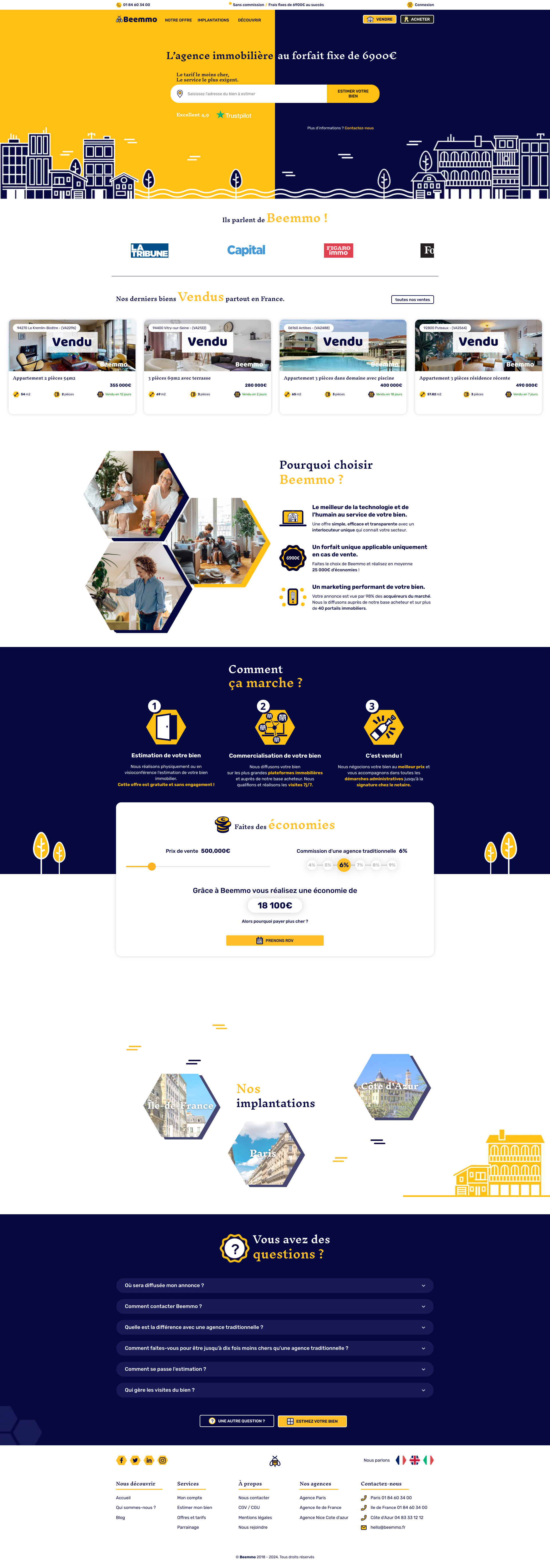 Aperçu du site