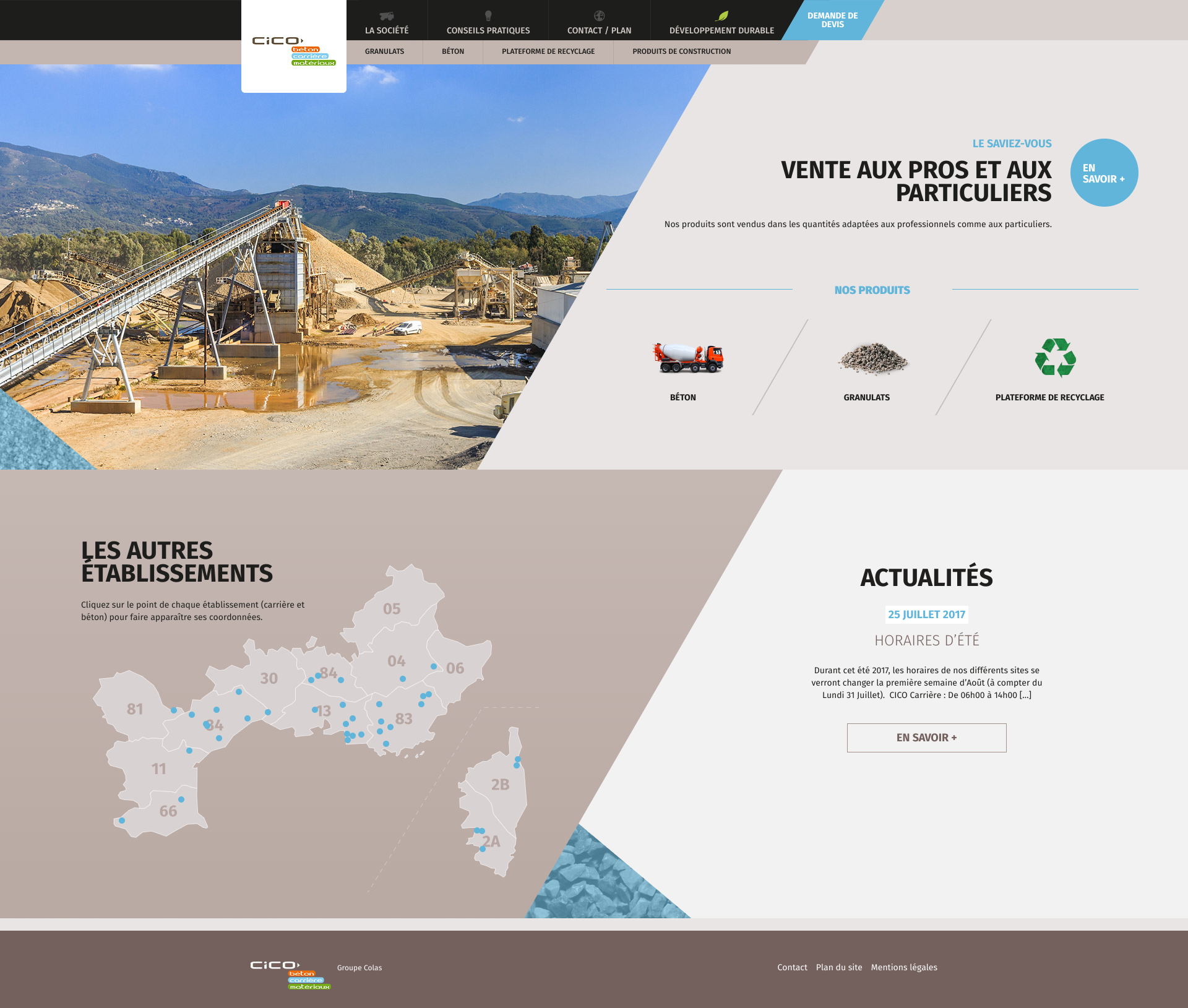 Aperçu du site
