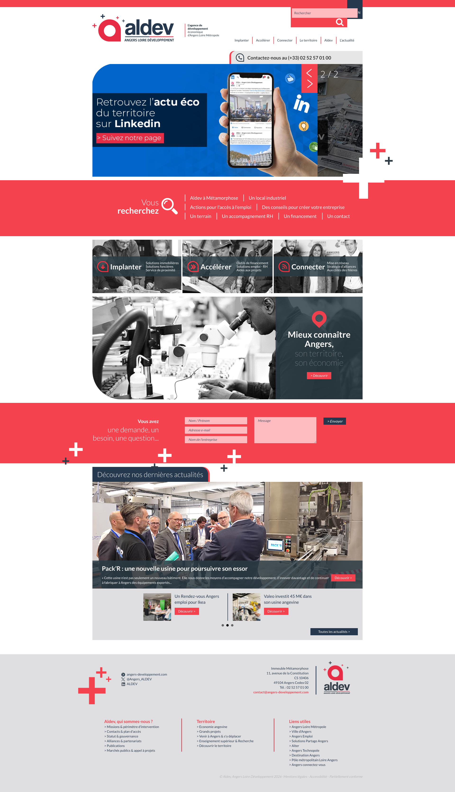 Aperçu du site
