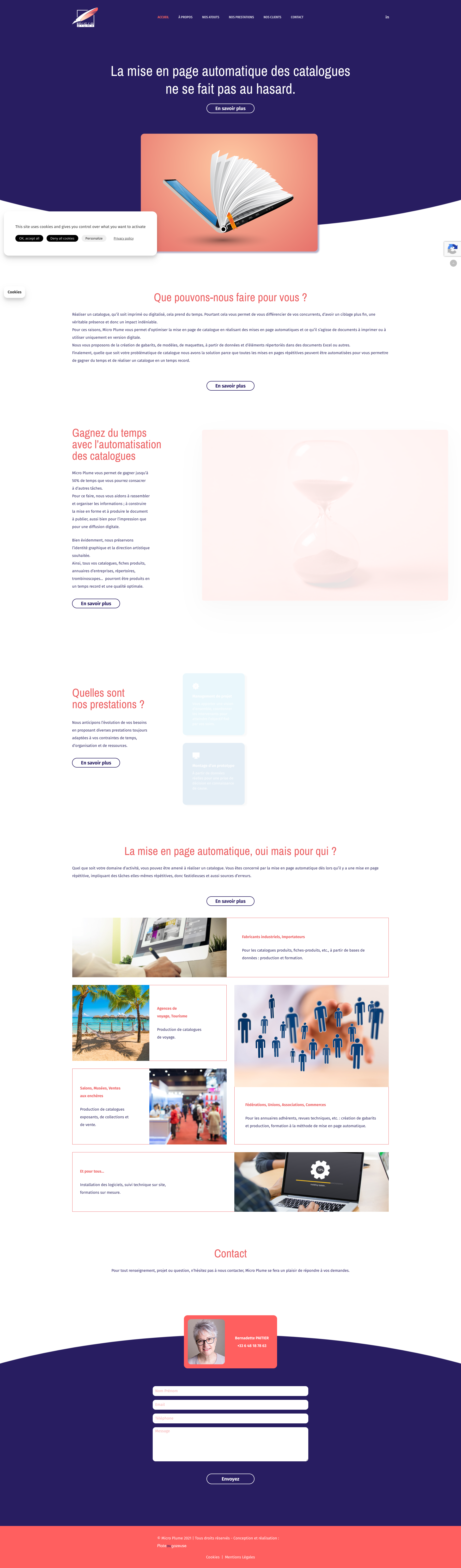 Aperçu du site
