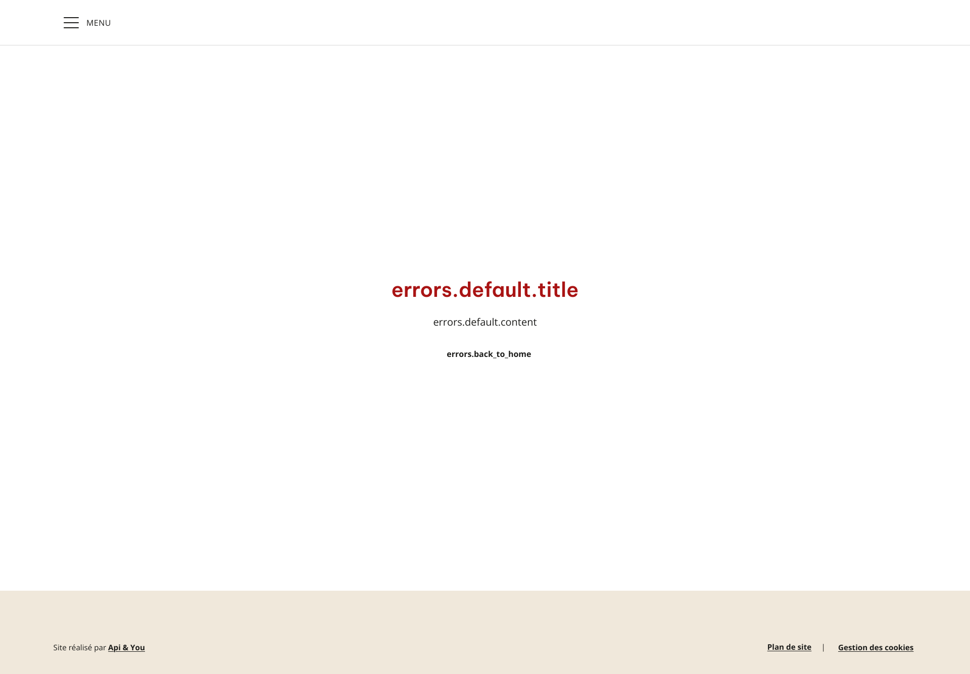 Aperçu du site