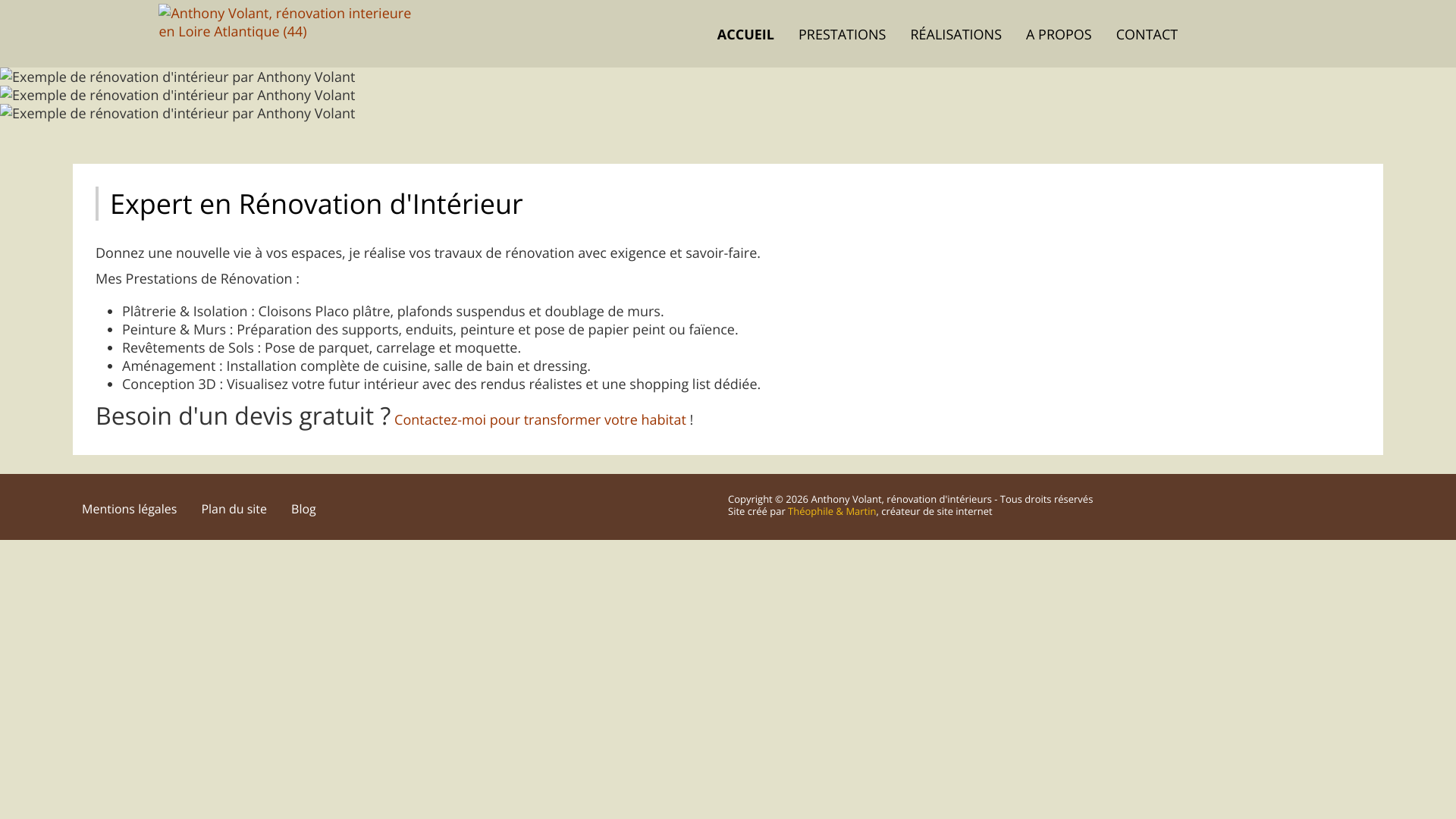 Aperçu du site
