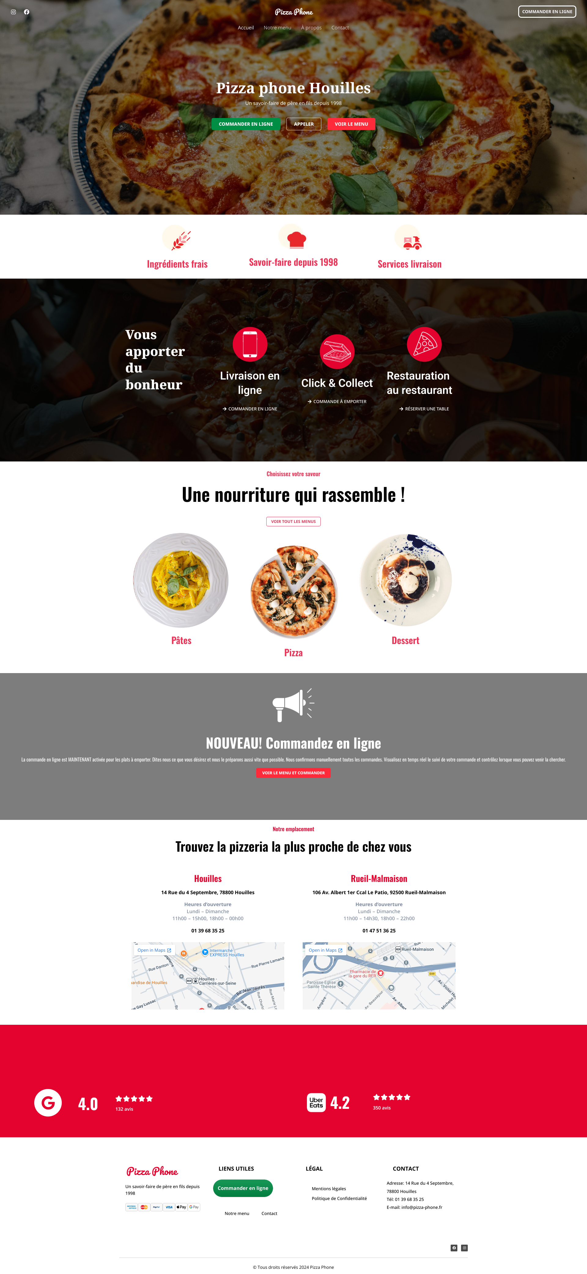 Aperçu du site