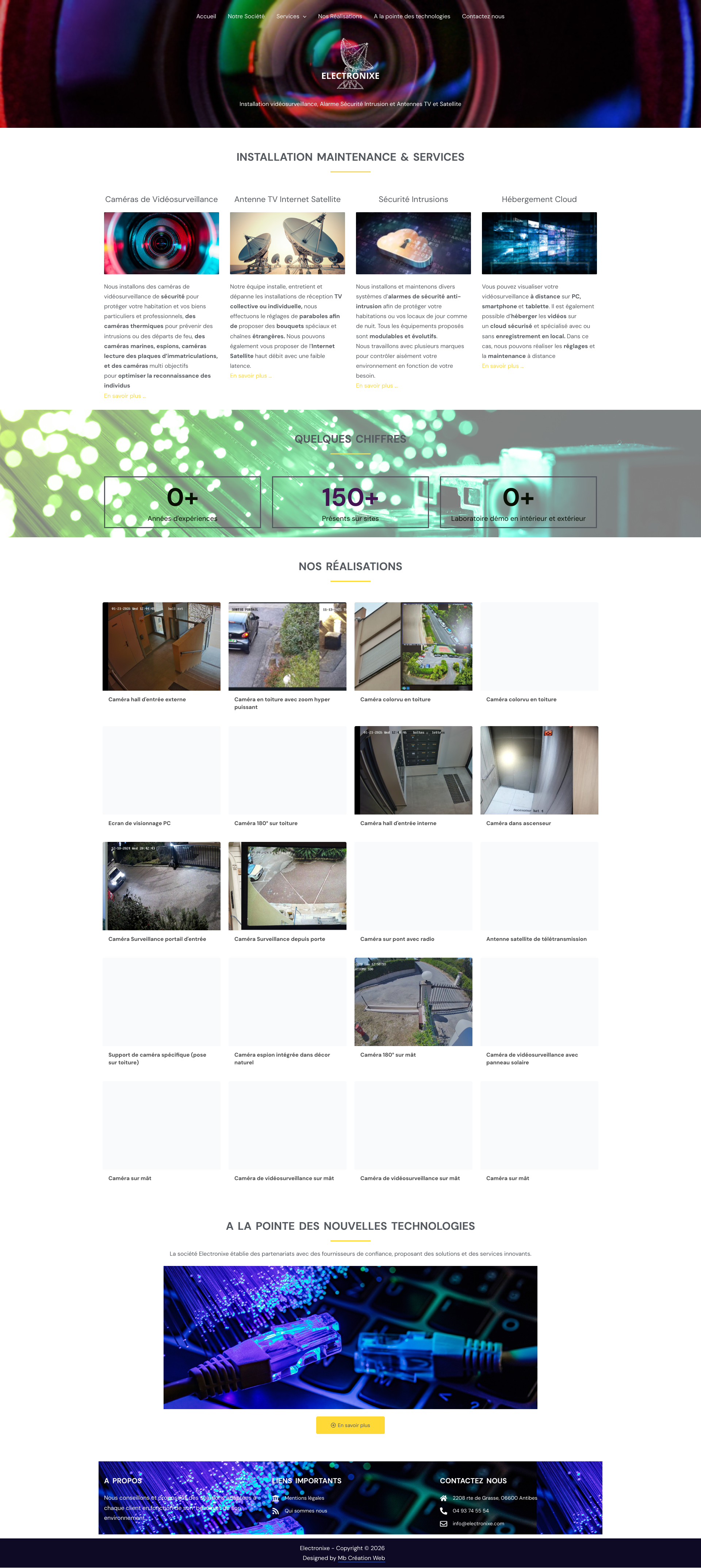 Aperçu du site