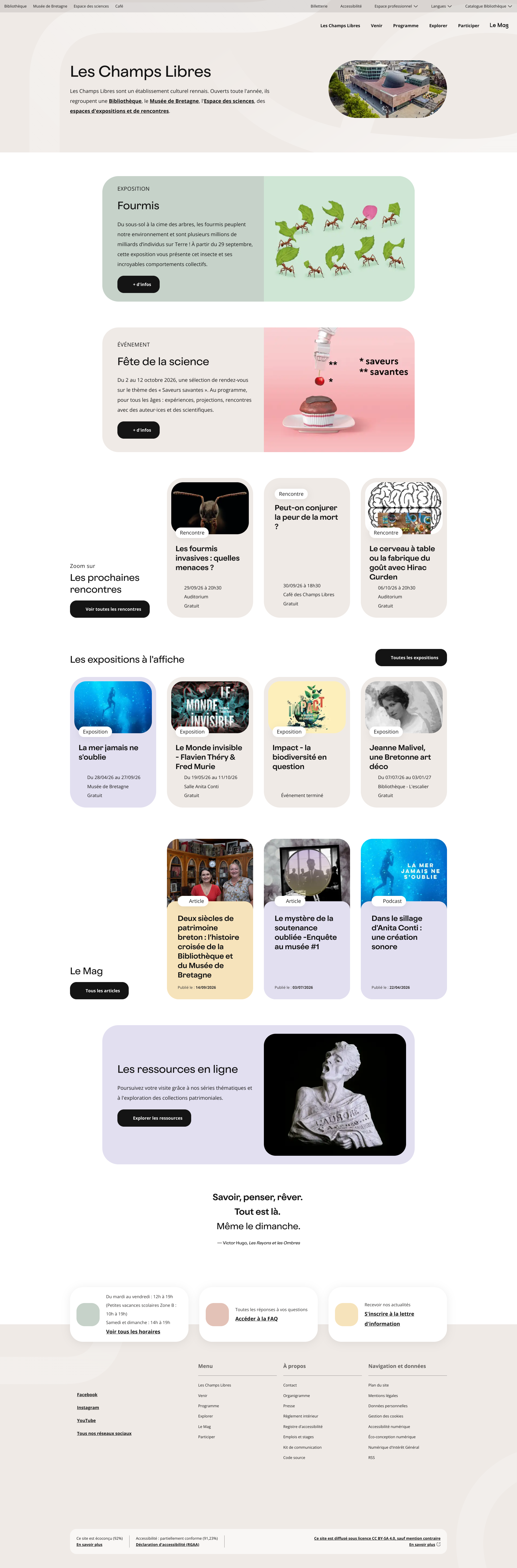 Aperçu du site