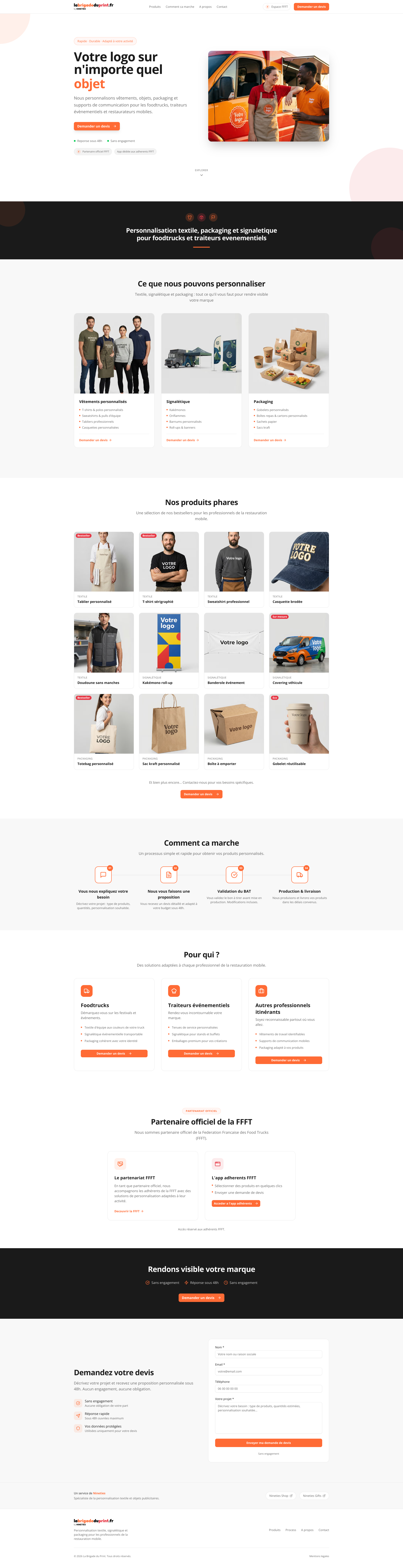 Aperçu du site