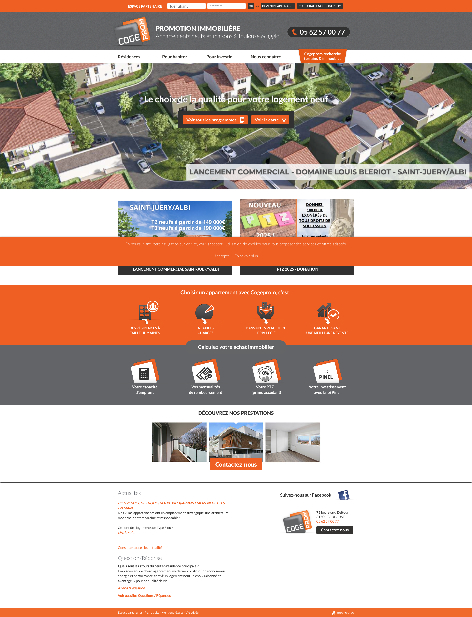 Aperçu du site