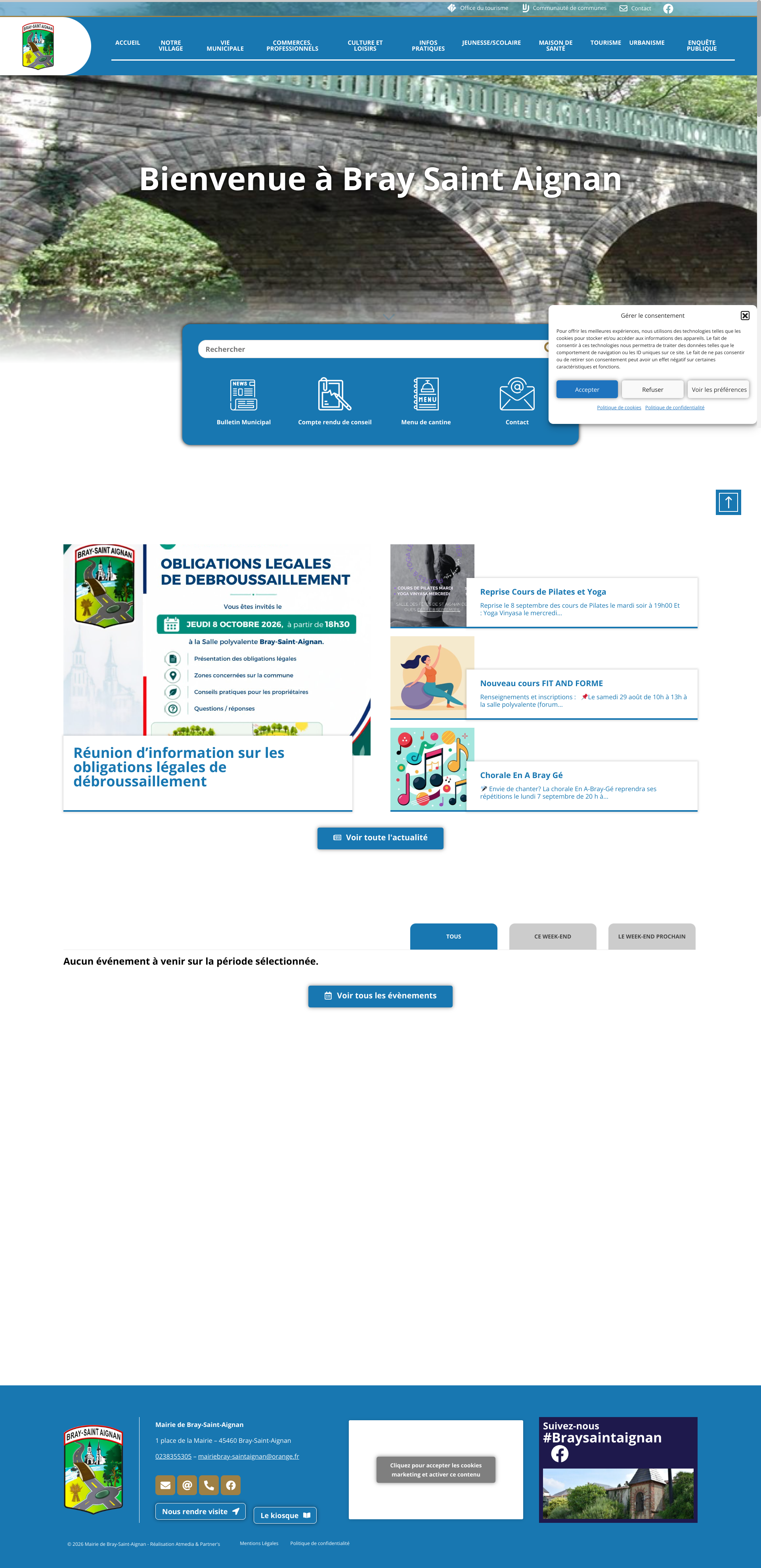Aperçu du site