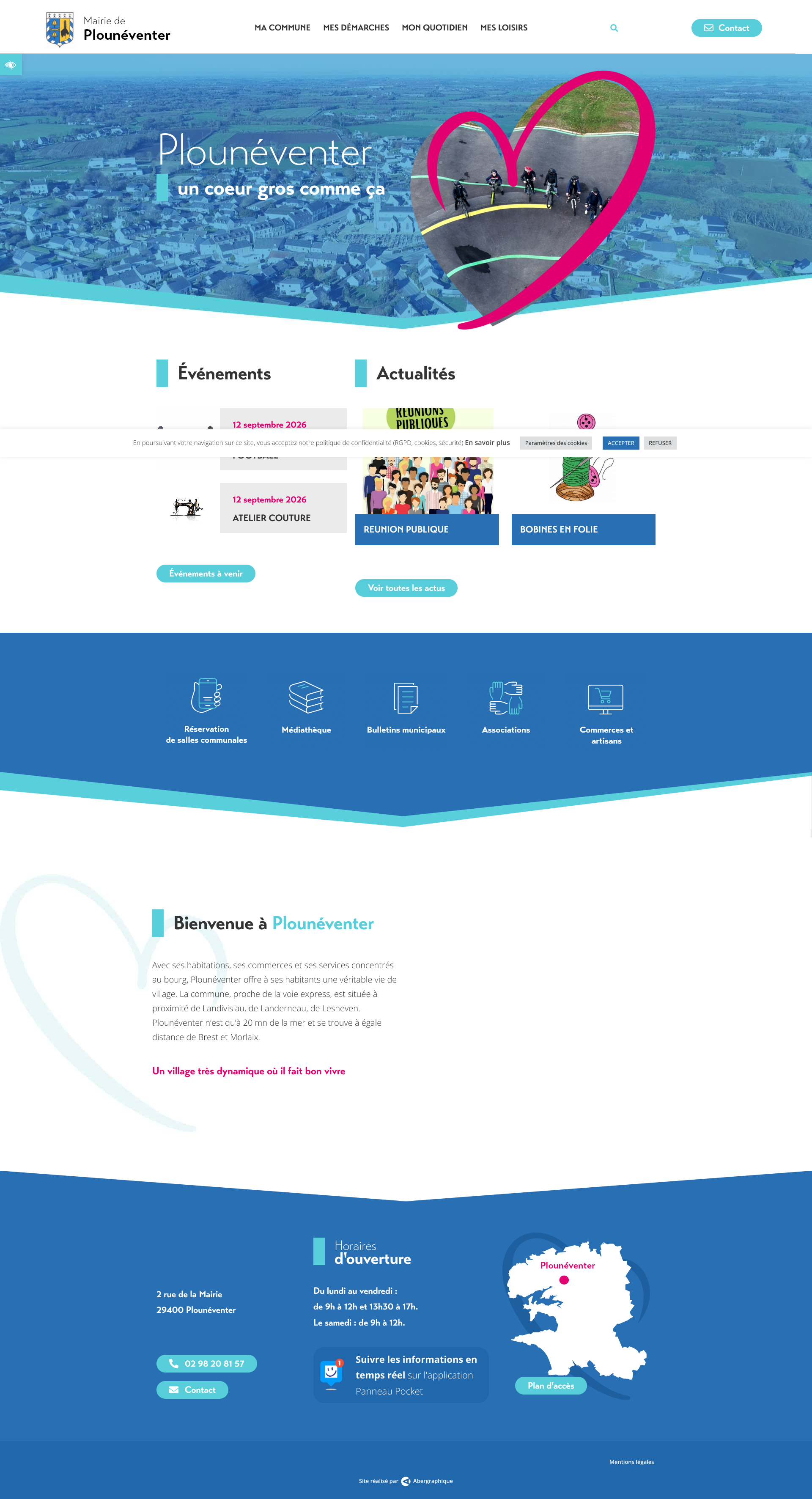 Aperçu du site