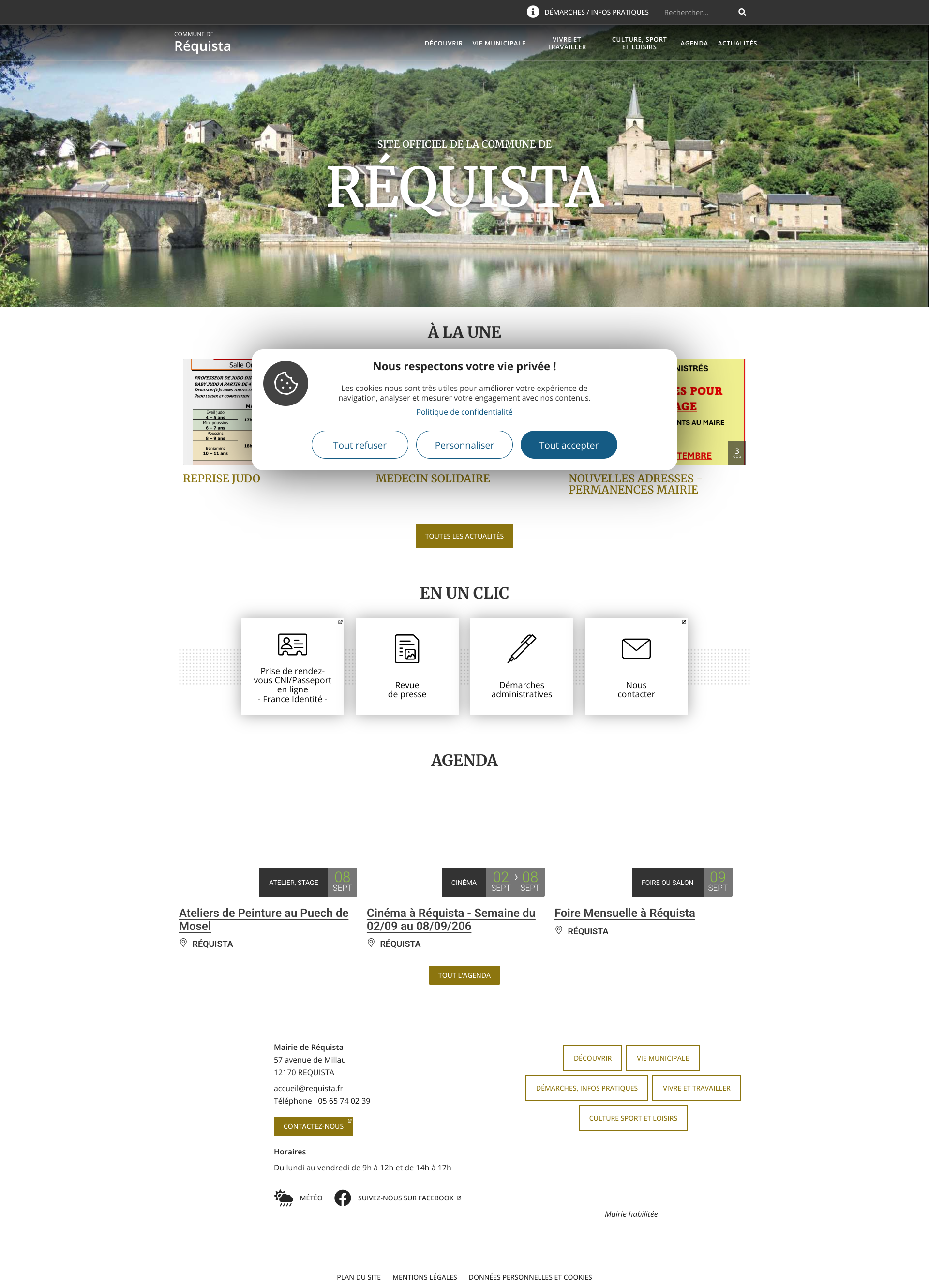 Aperçu du site