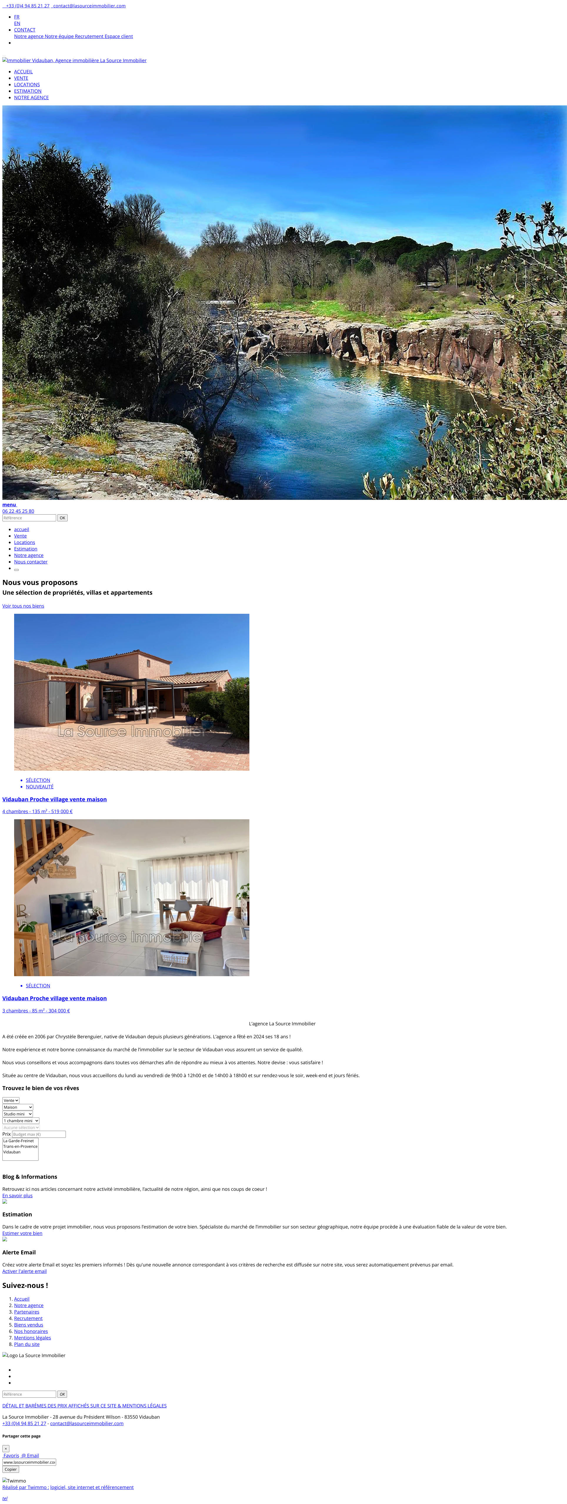 Aperçu du site