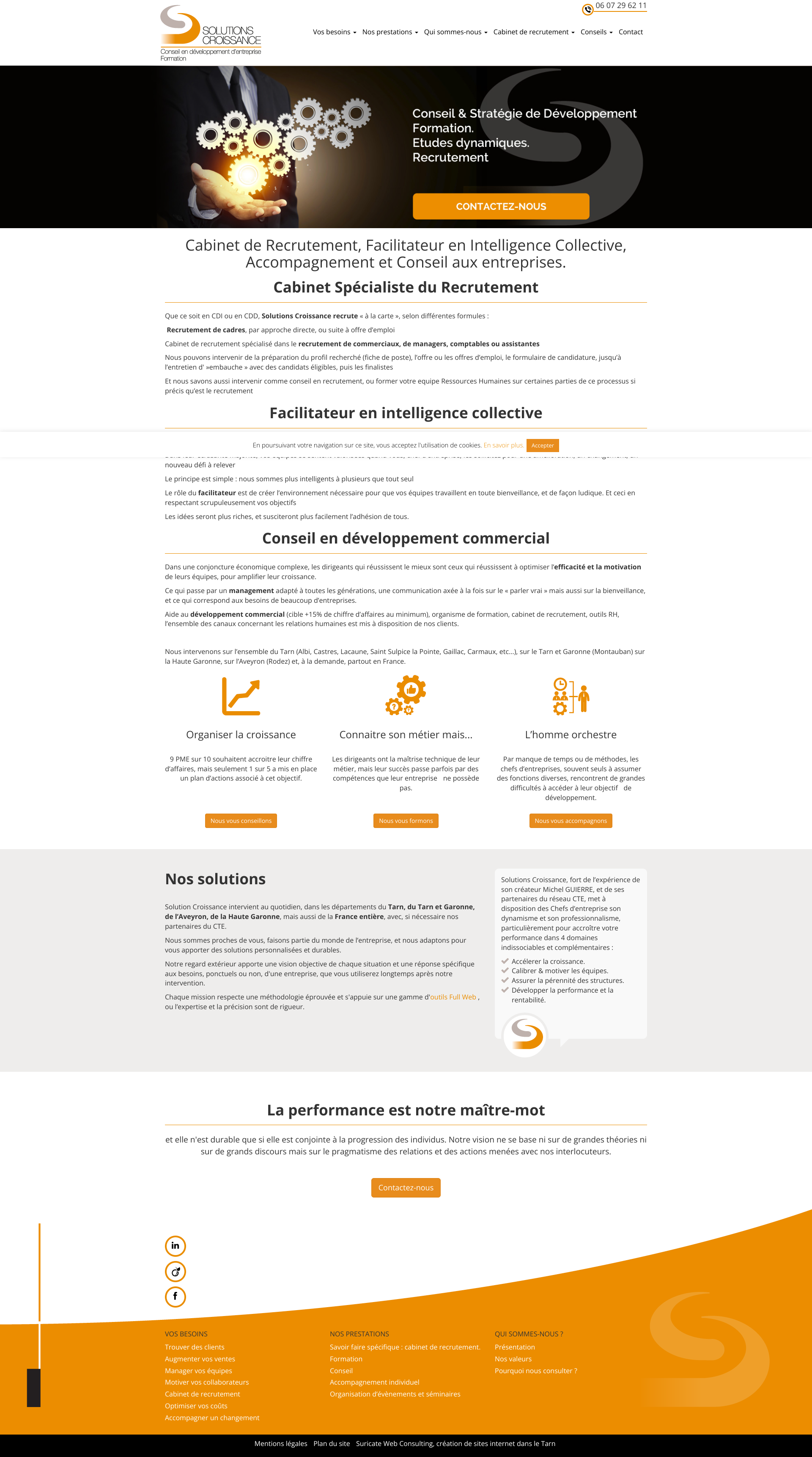 Aperçu du site