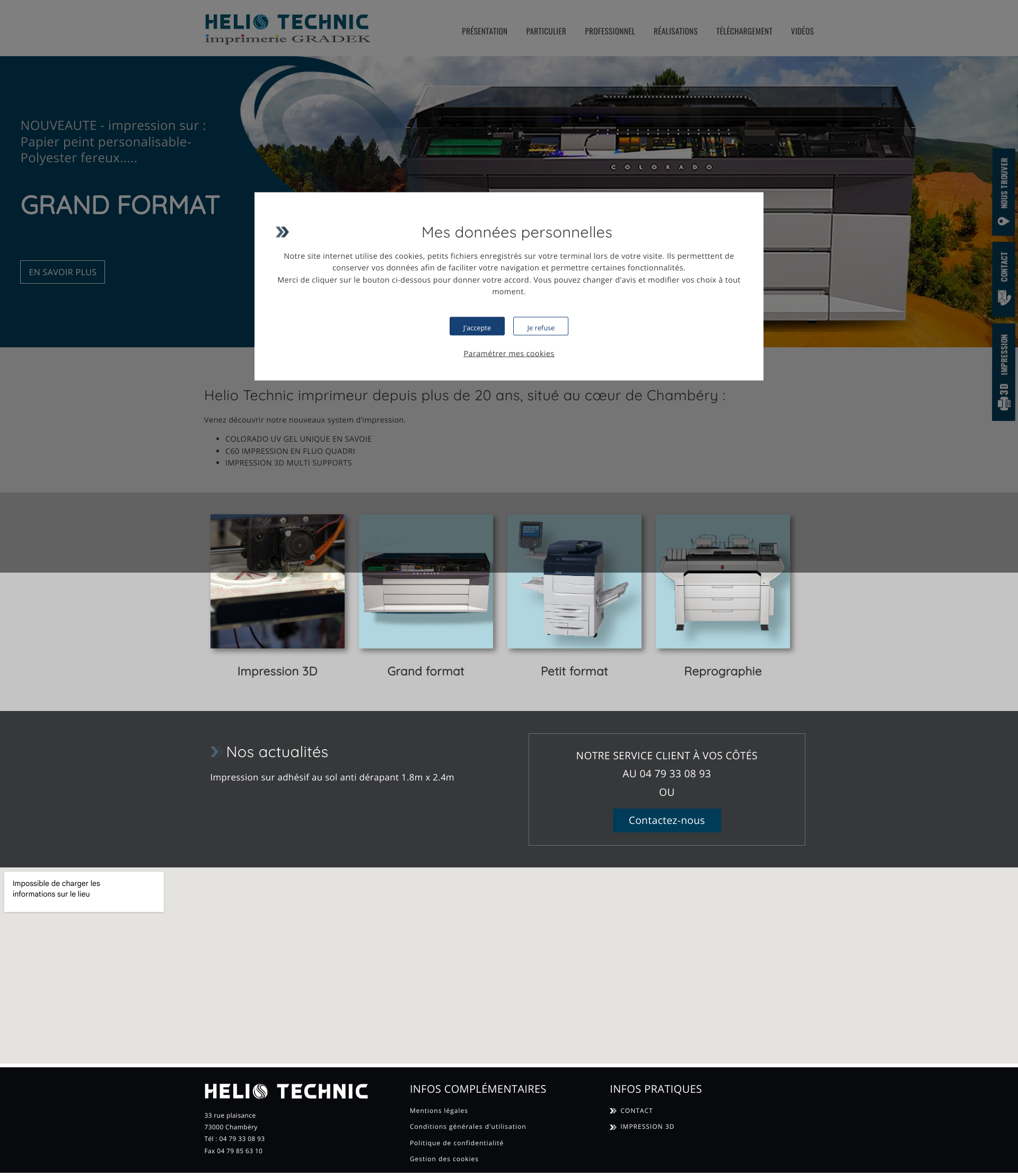 Aperçu du site