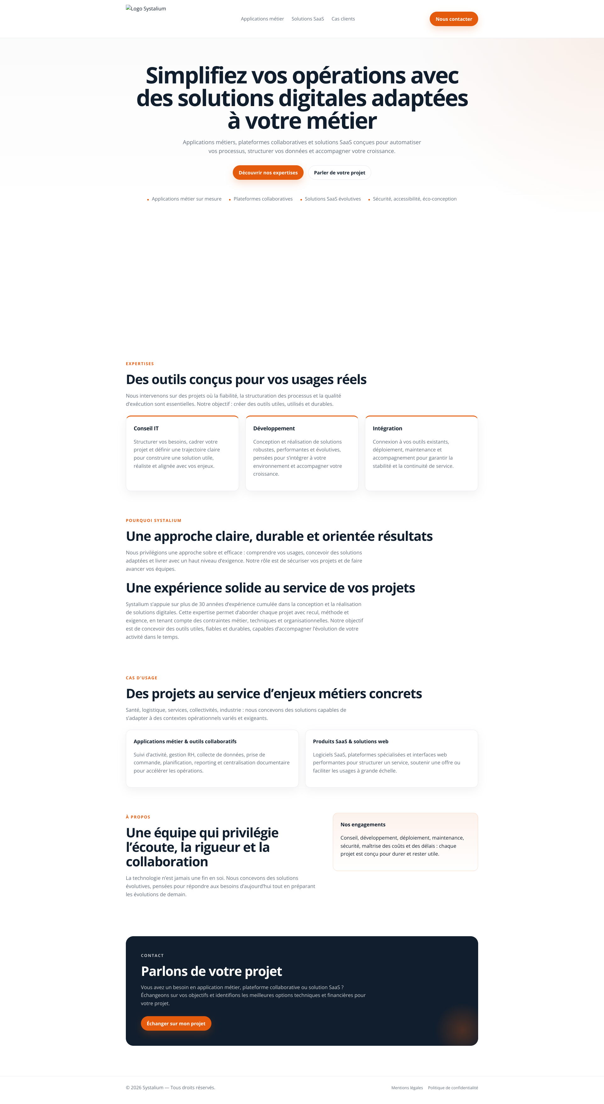 Aperçu du site
