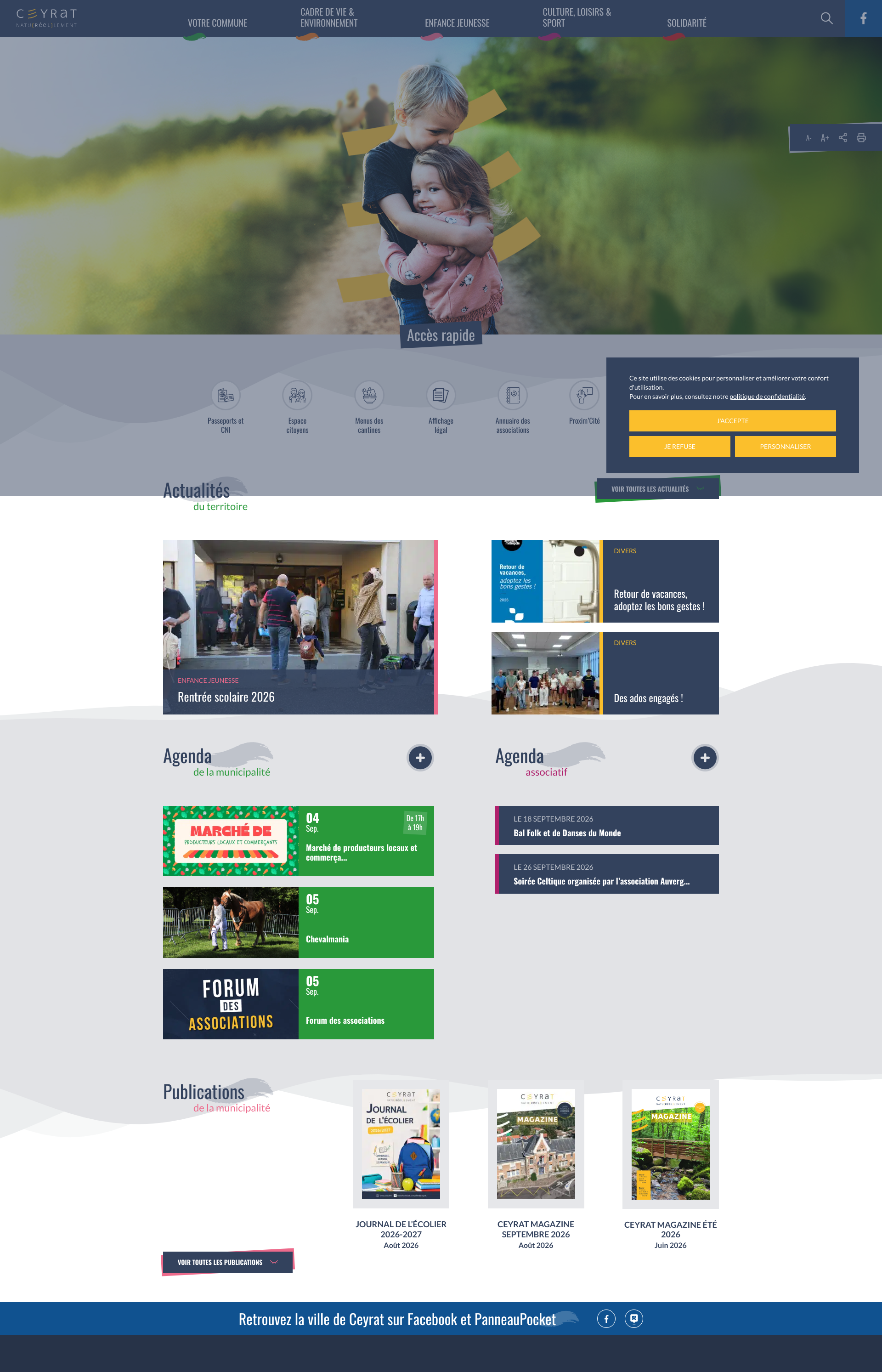 Aperçu du site