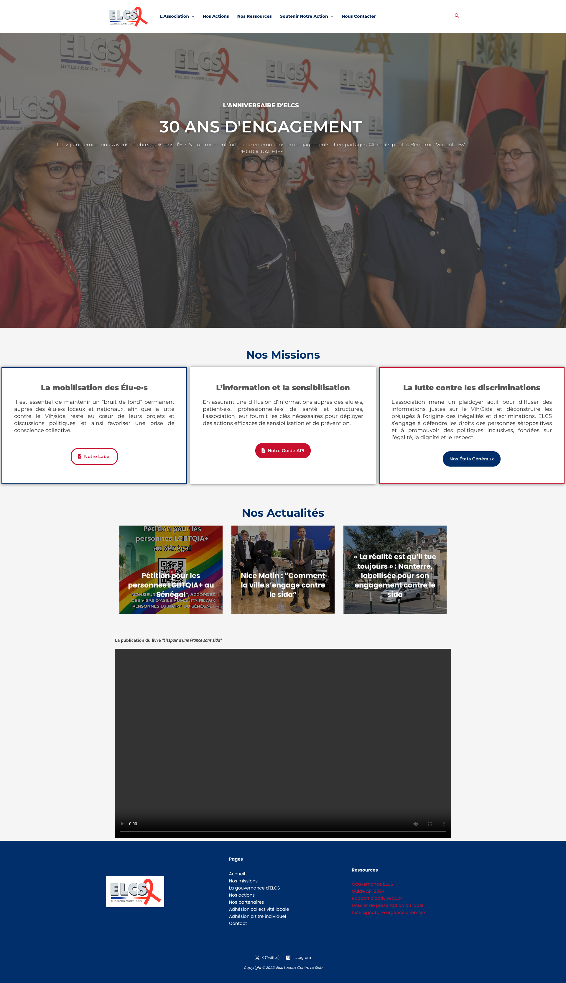 Aperçu du site