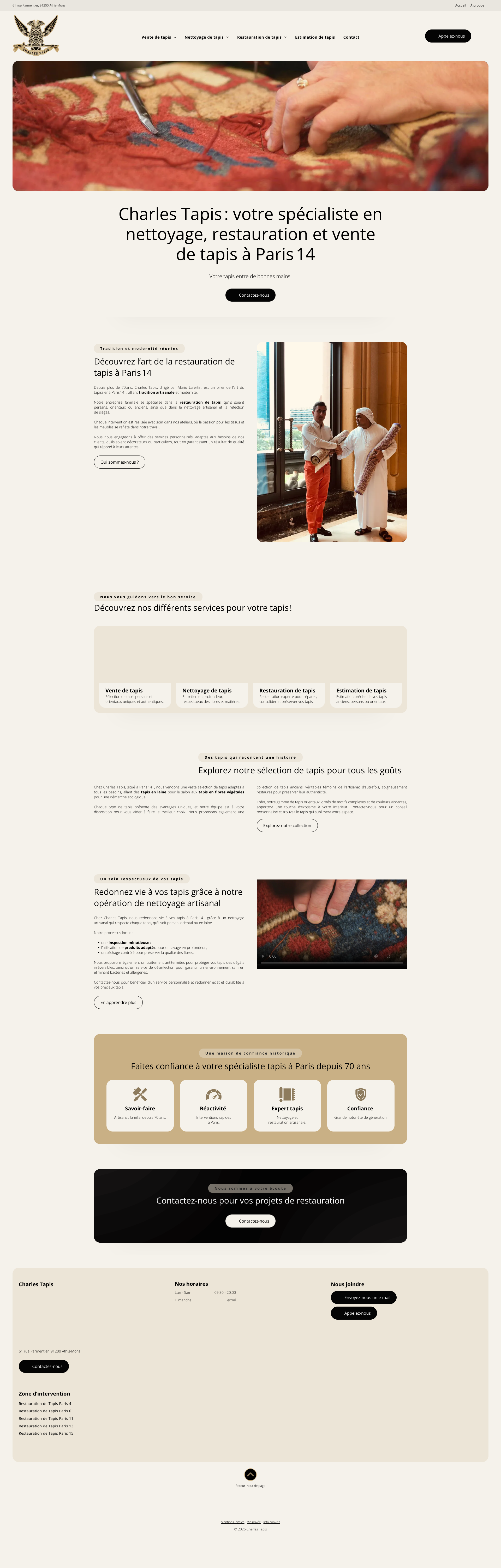 Aperçu du site