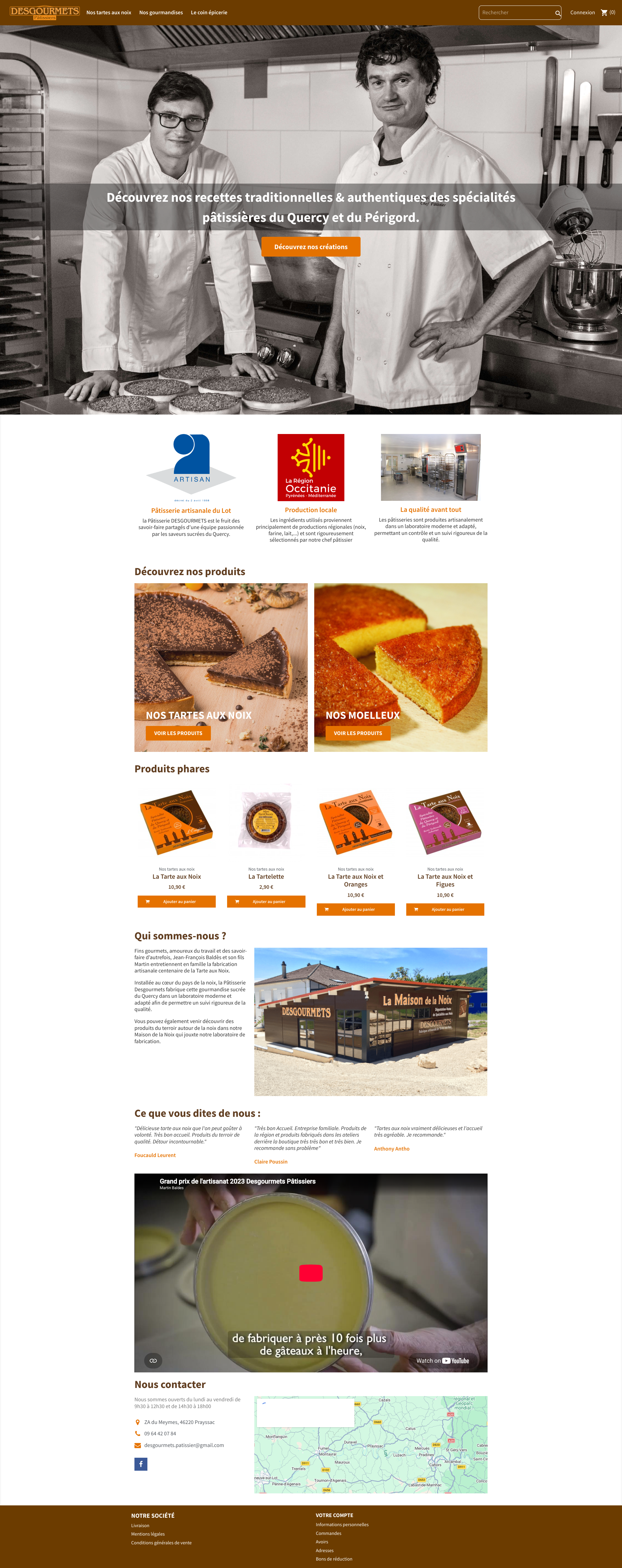 Aperçu du site