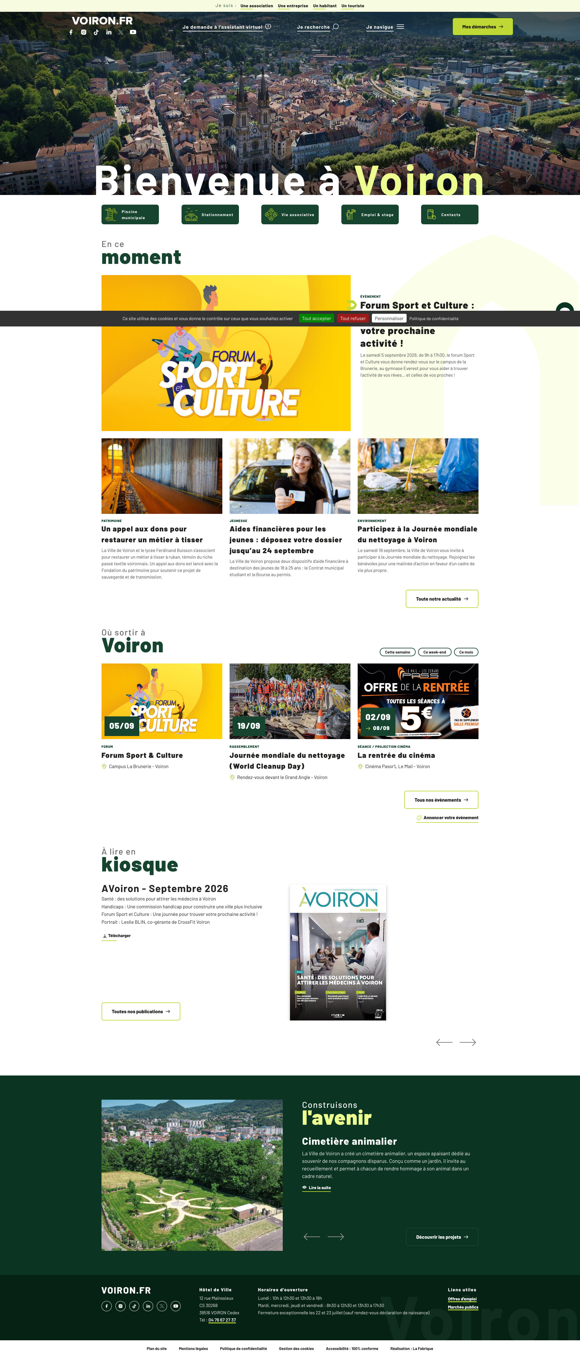 Aperçu du site