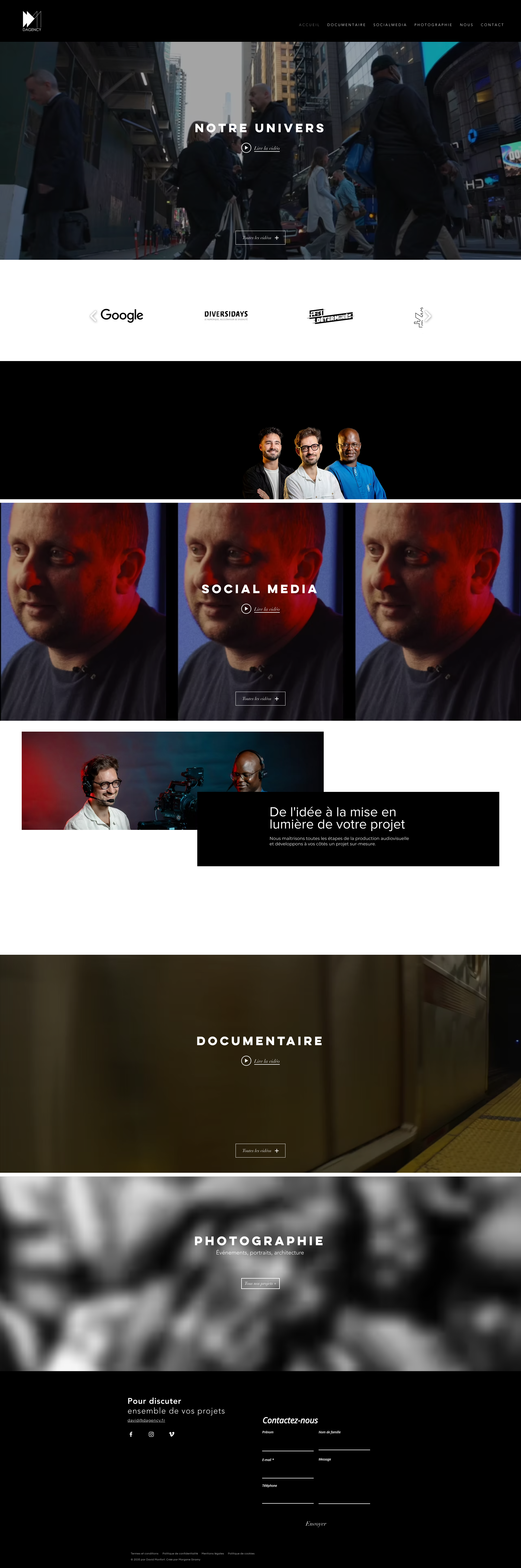 Aperçu du site