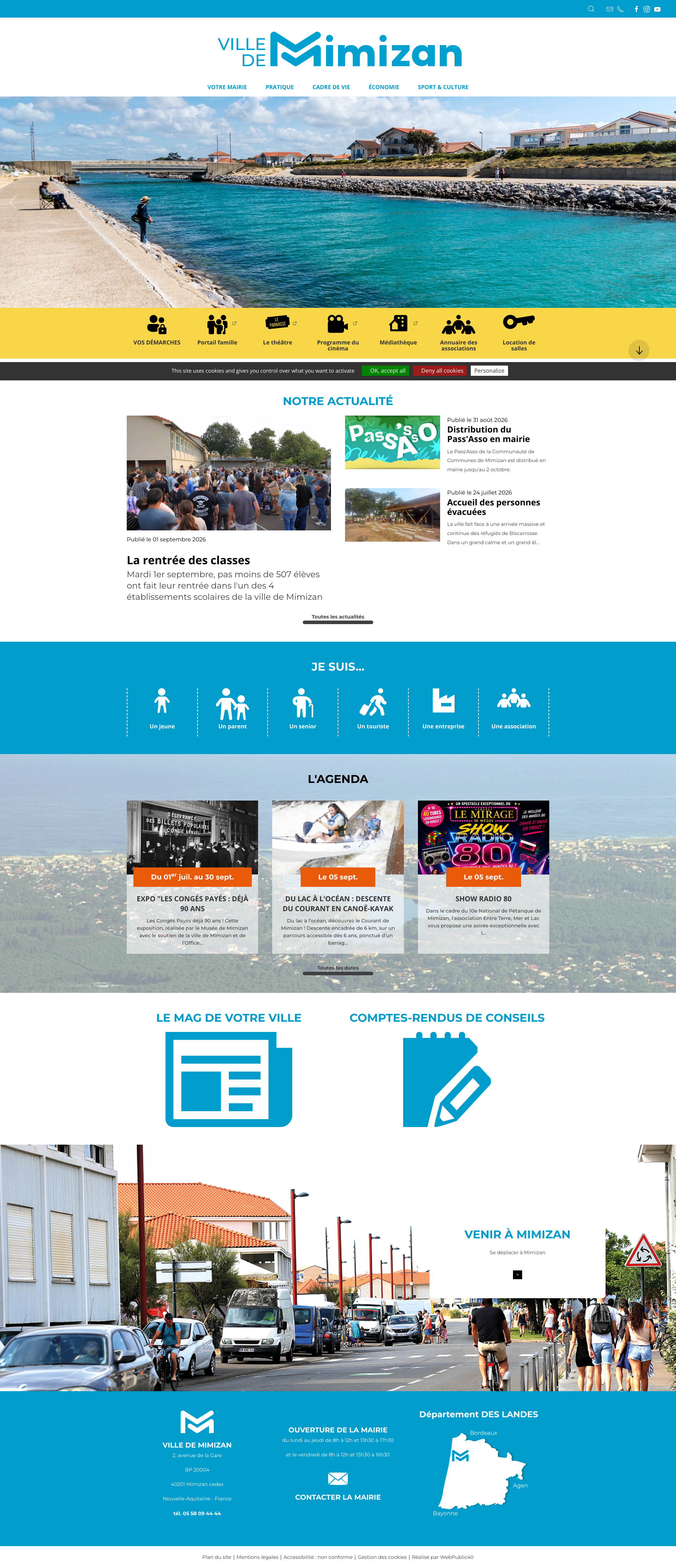 Aperçu du site