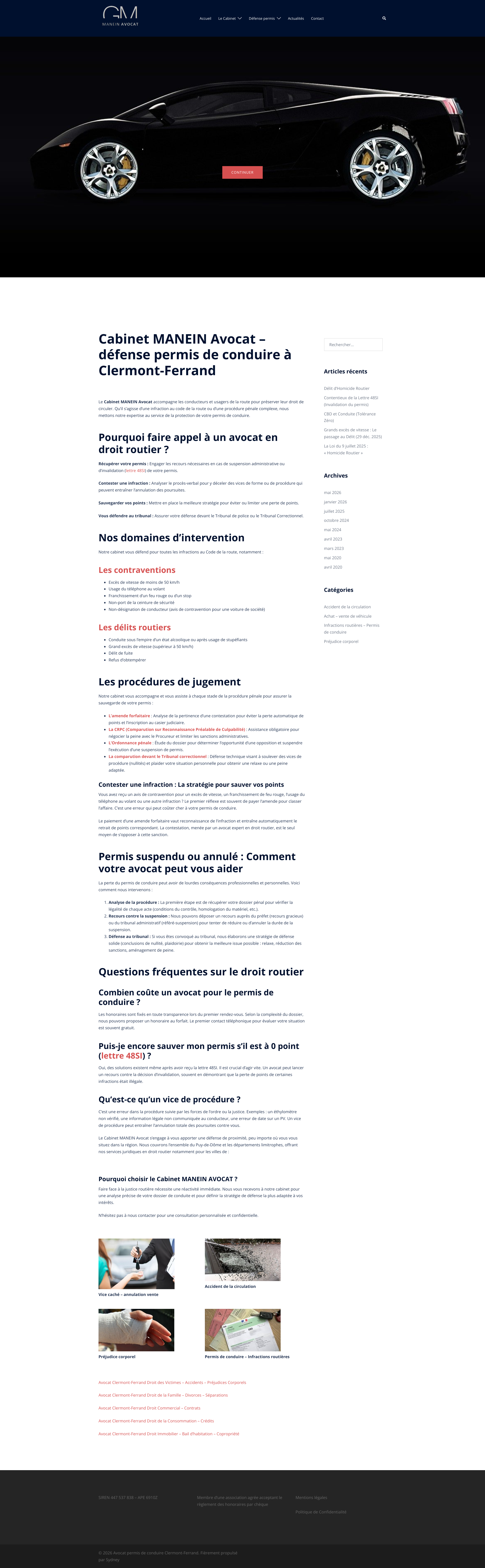 Aperçu du site