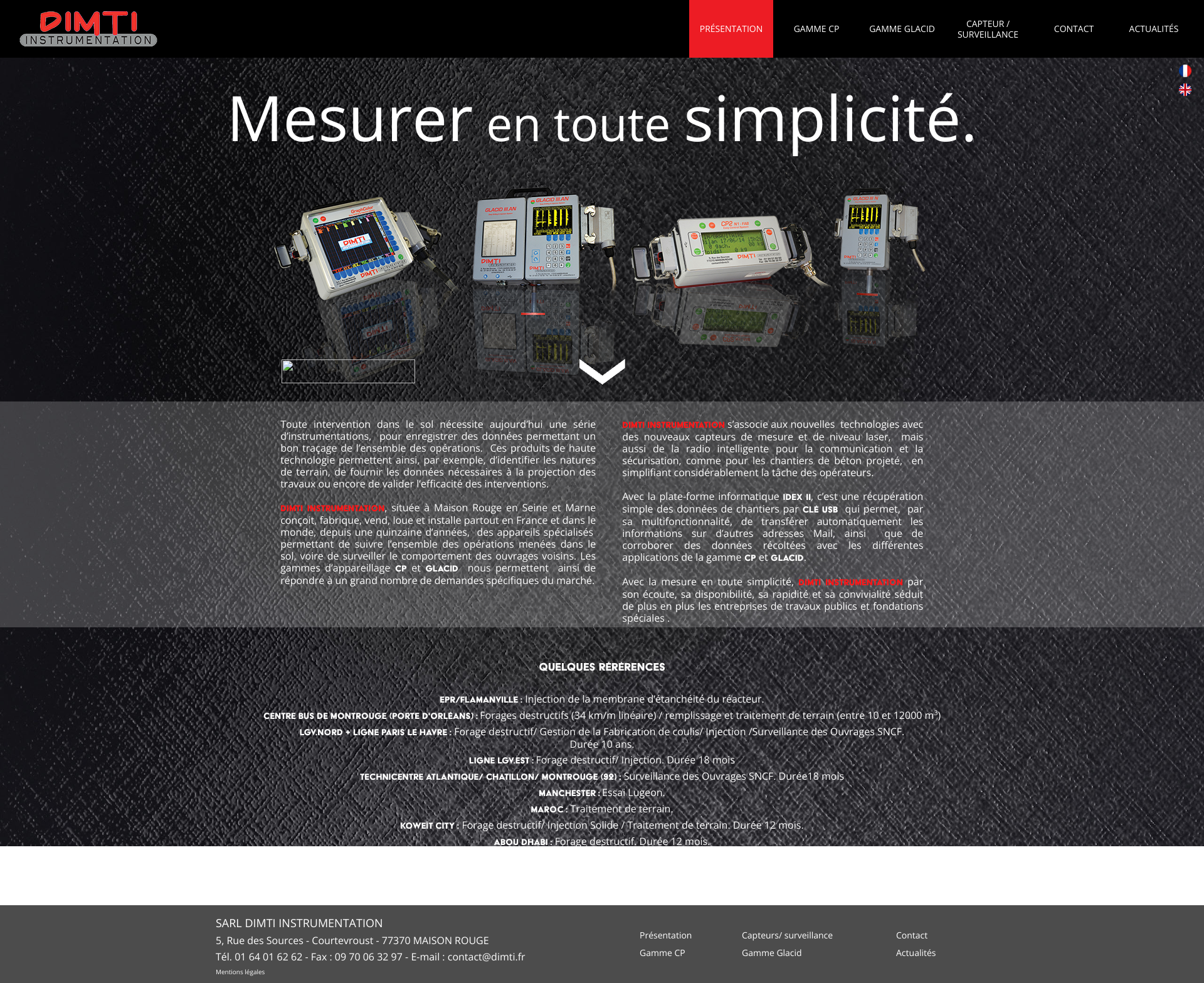 Aperçu du site