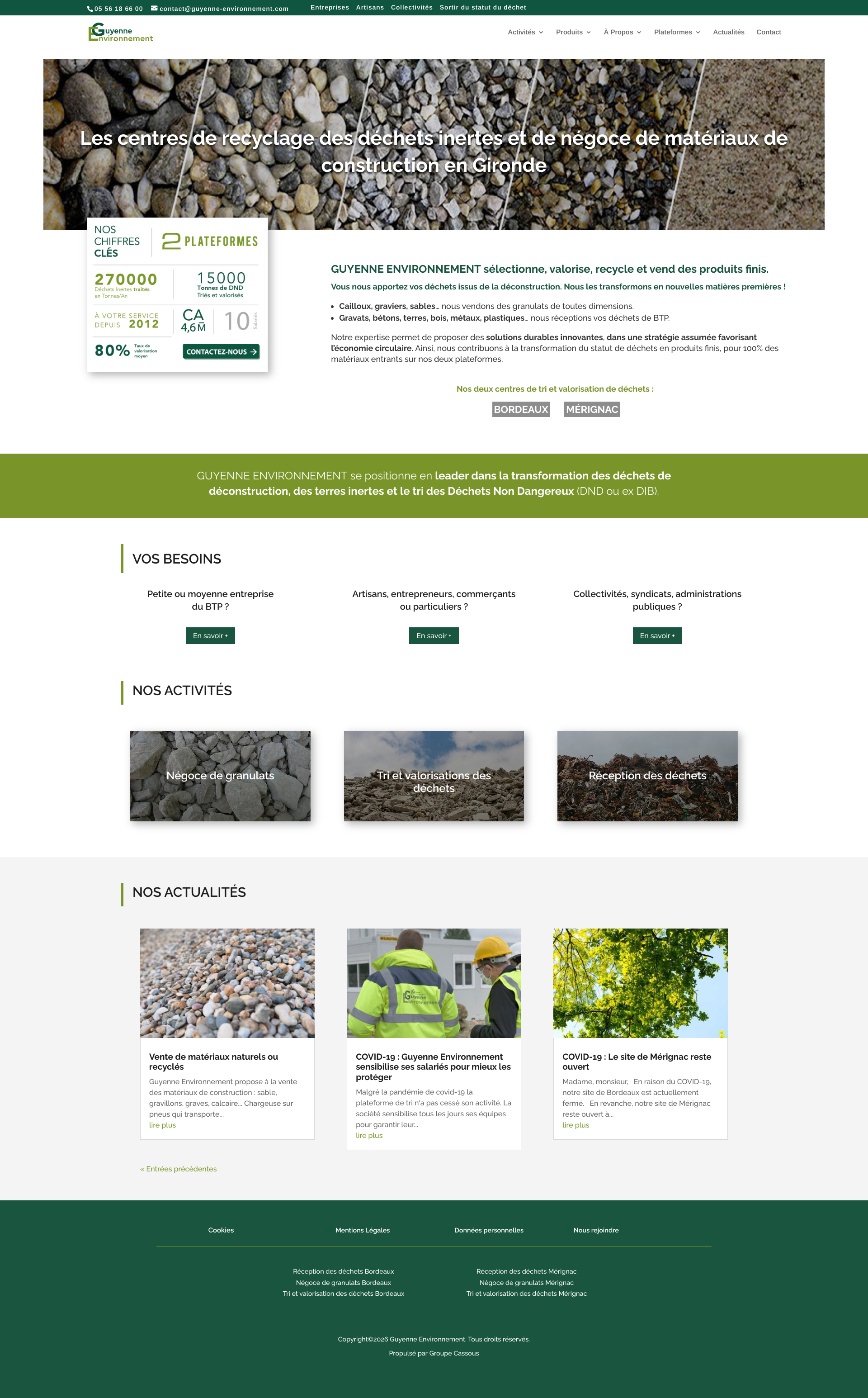 Aperçu du site
