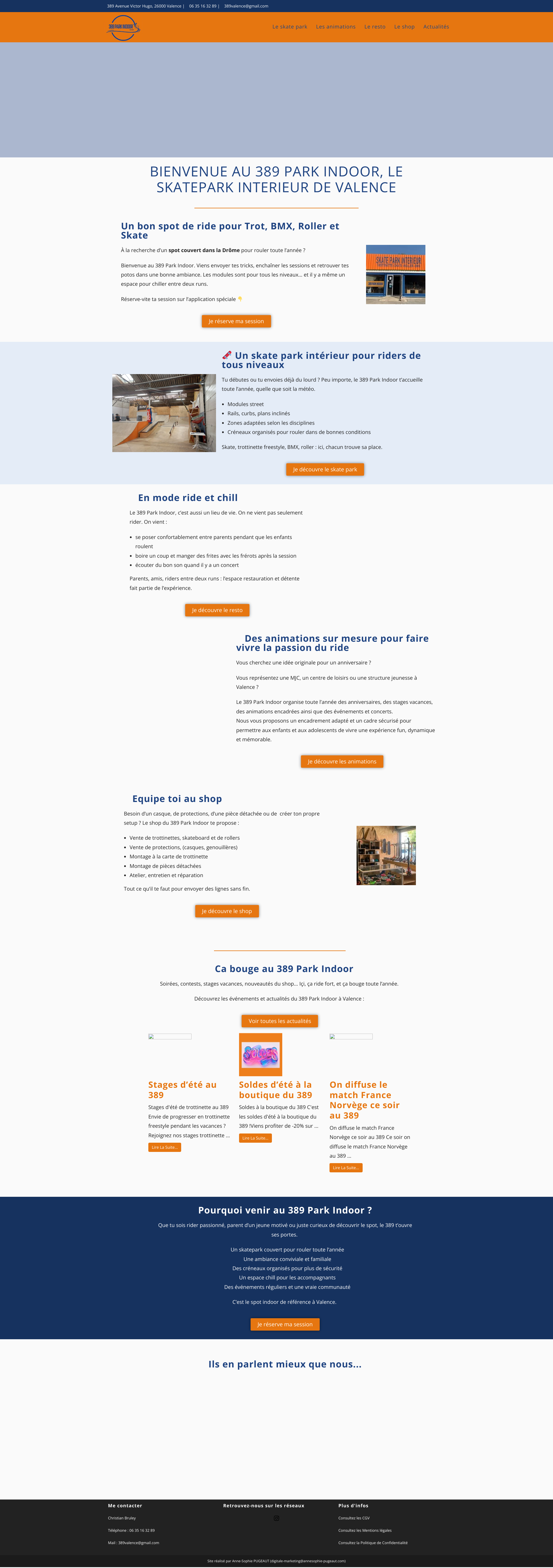 Aperçu du site