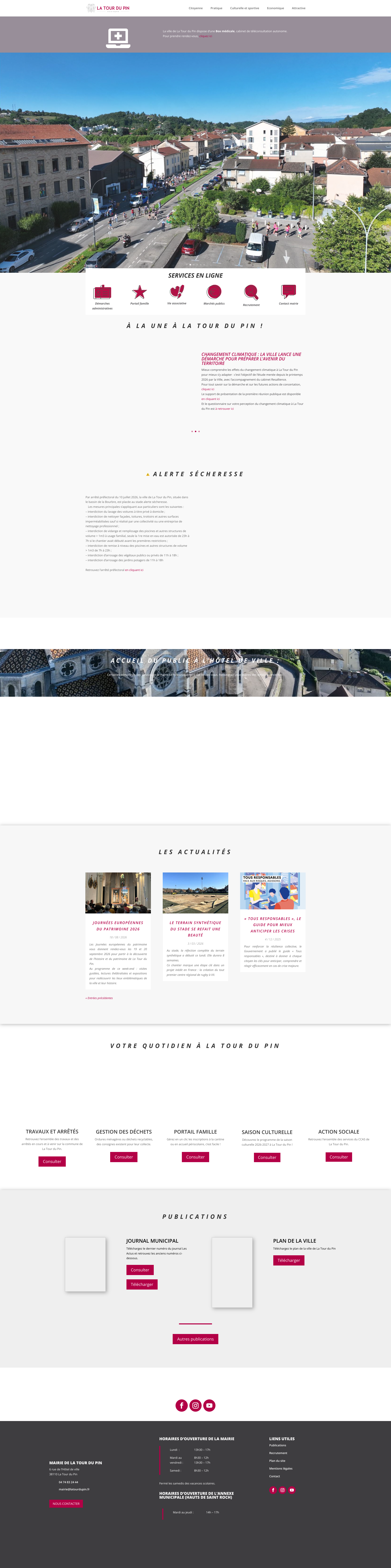 Aperçu du site