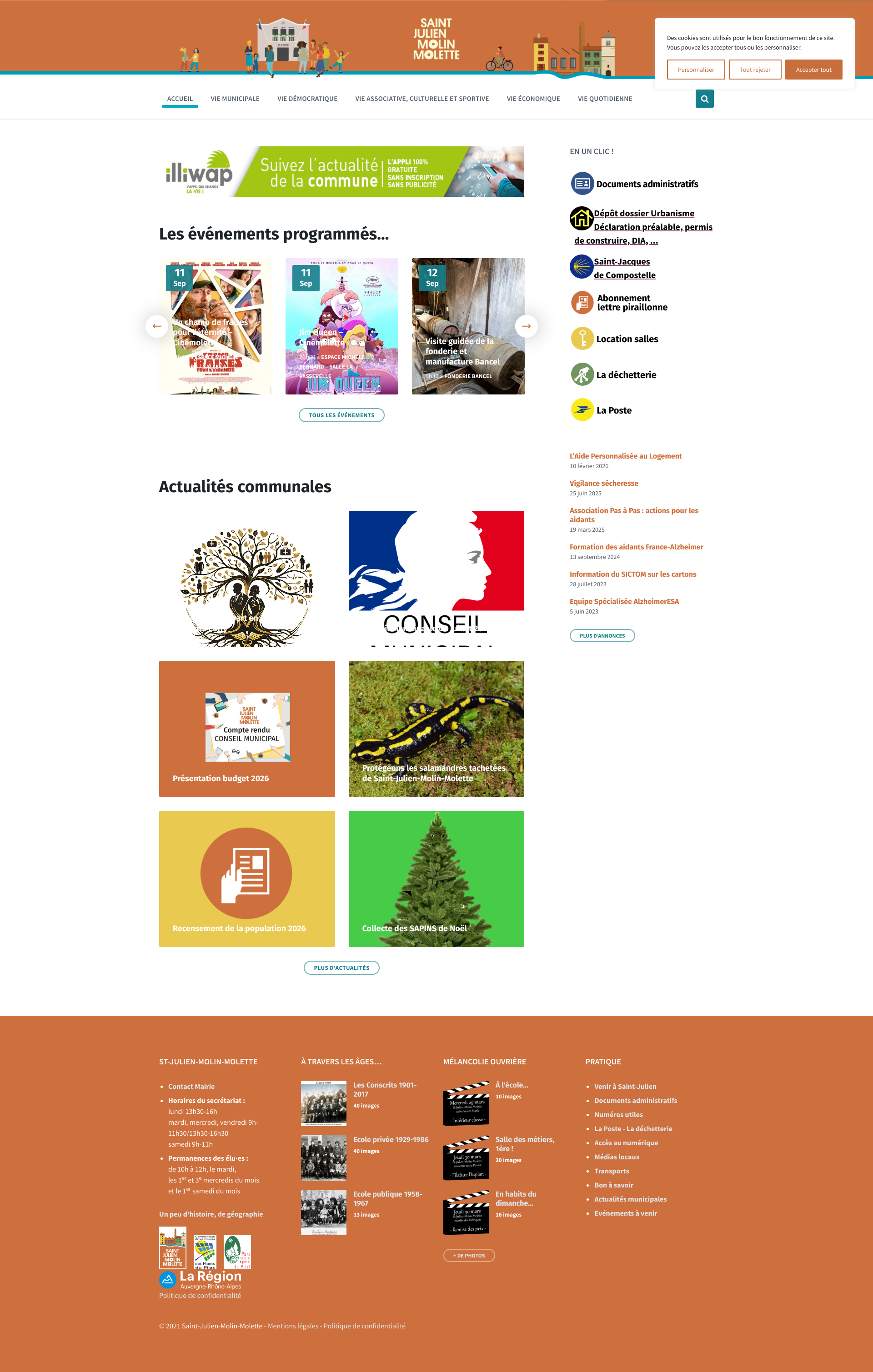 Aperçu du site