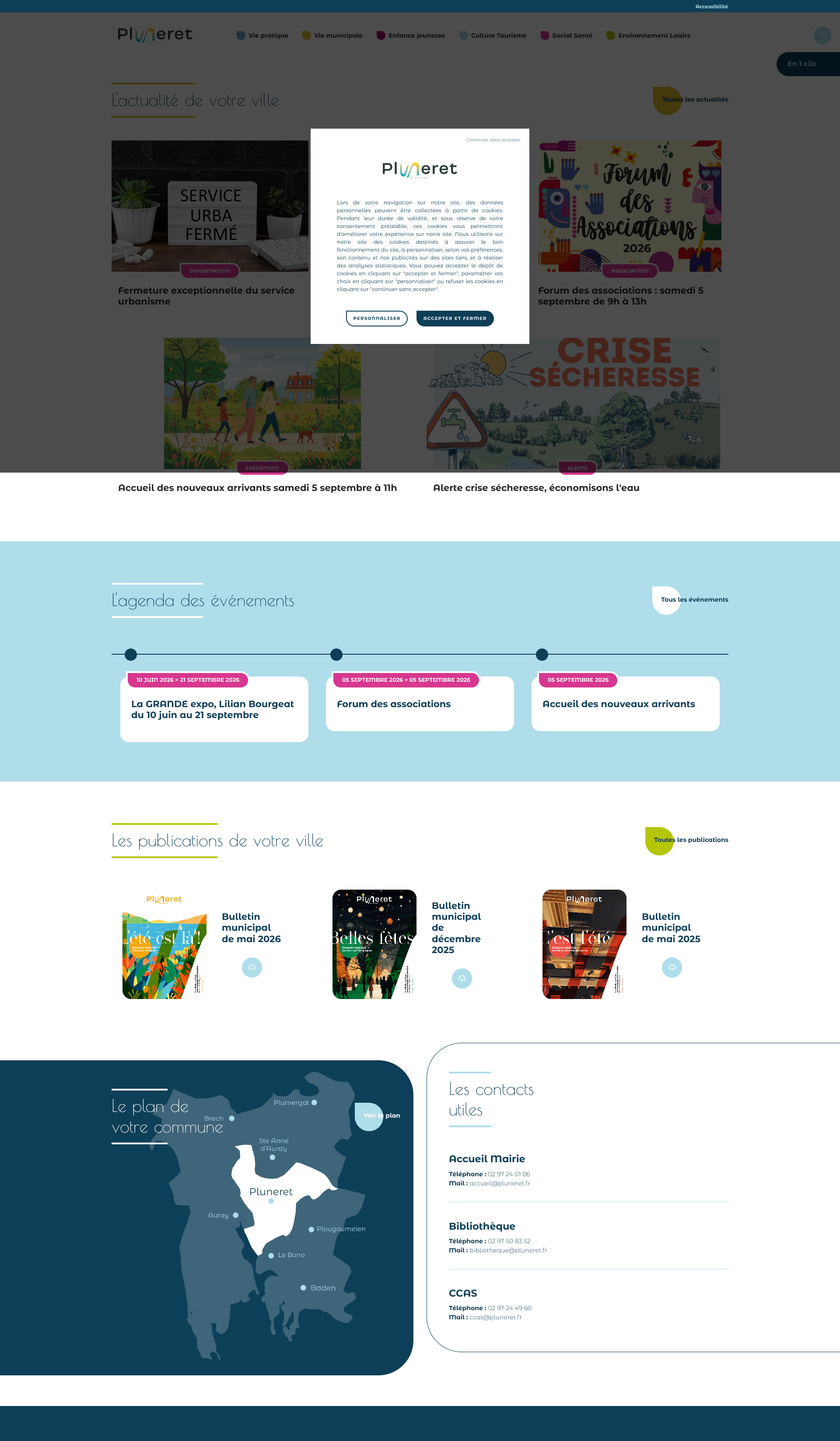 Aperçu du site