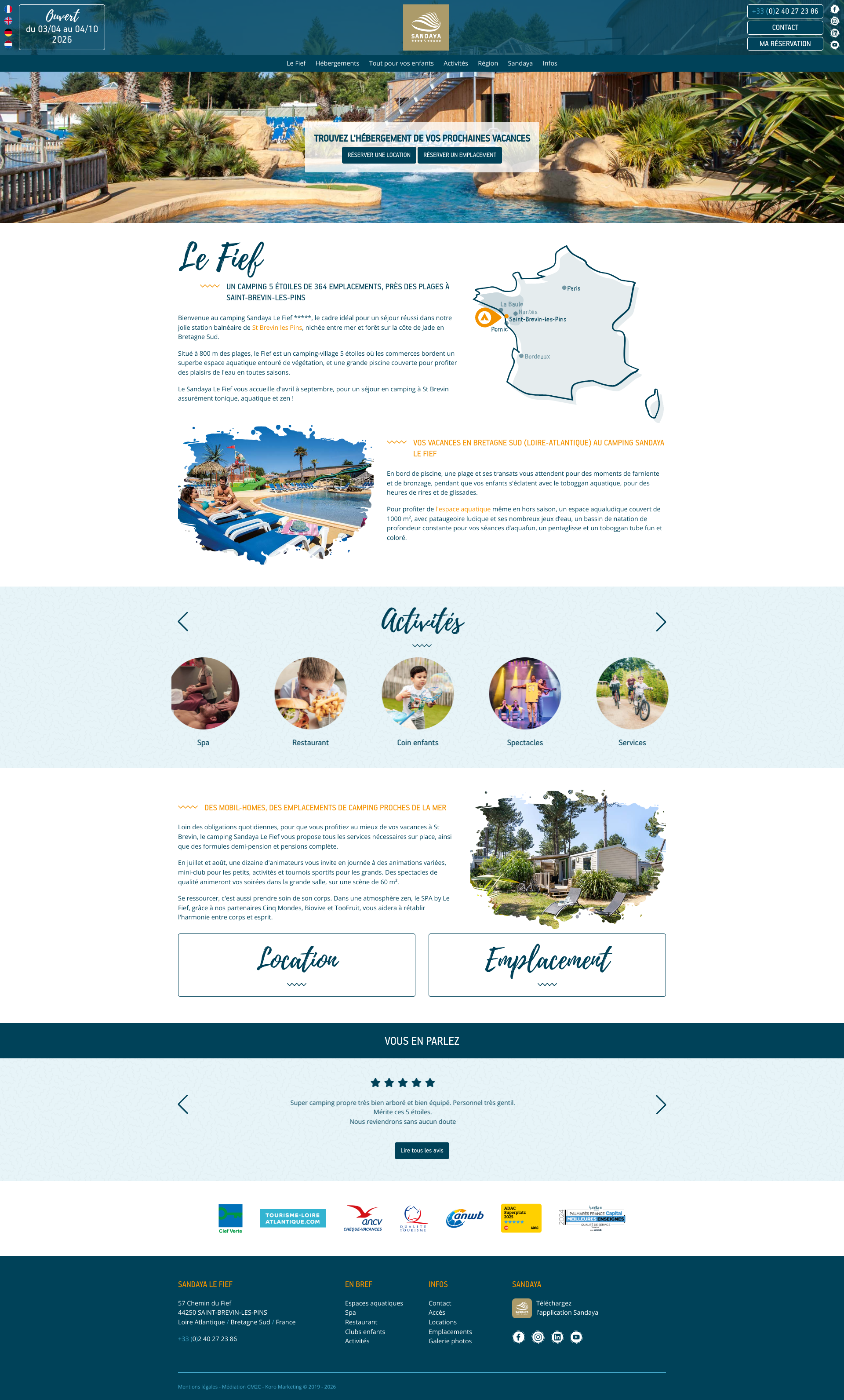 Aperçu du site
