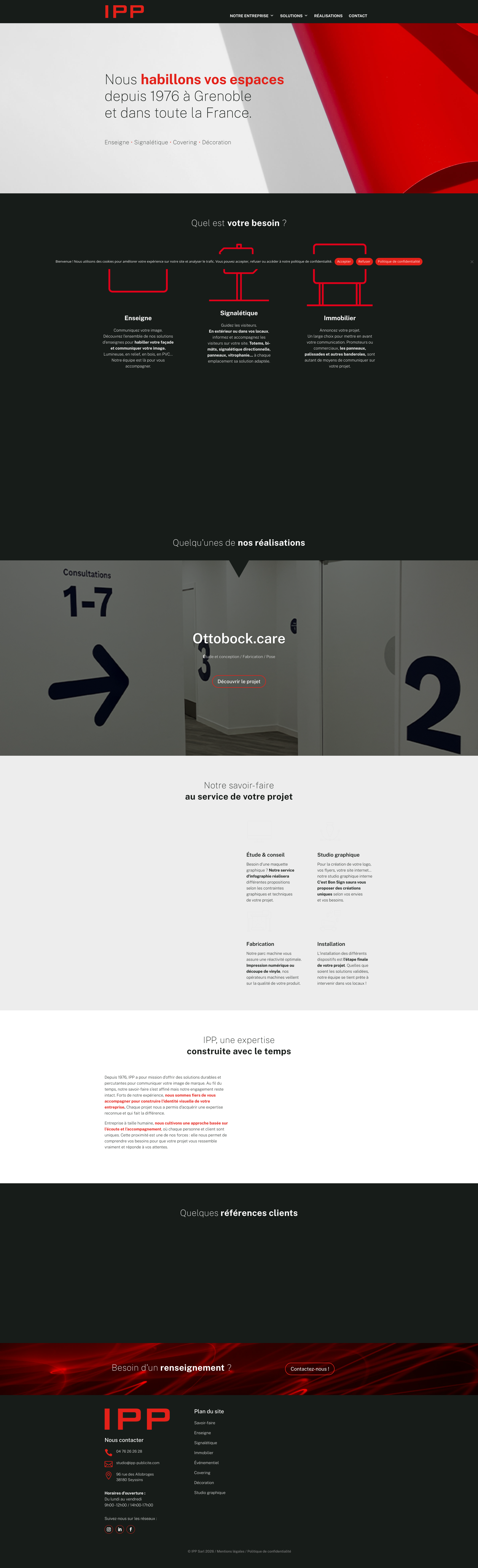 Aperçu du site