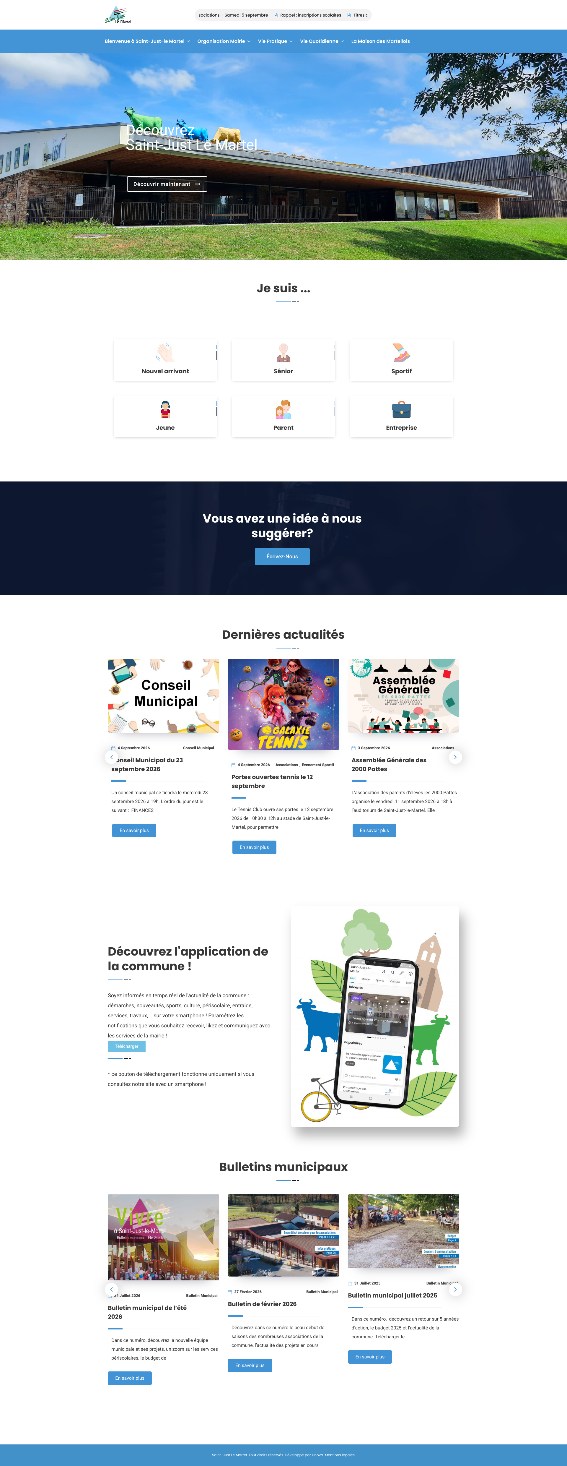 Aperçu du site