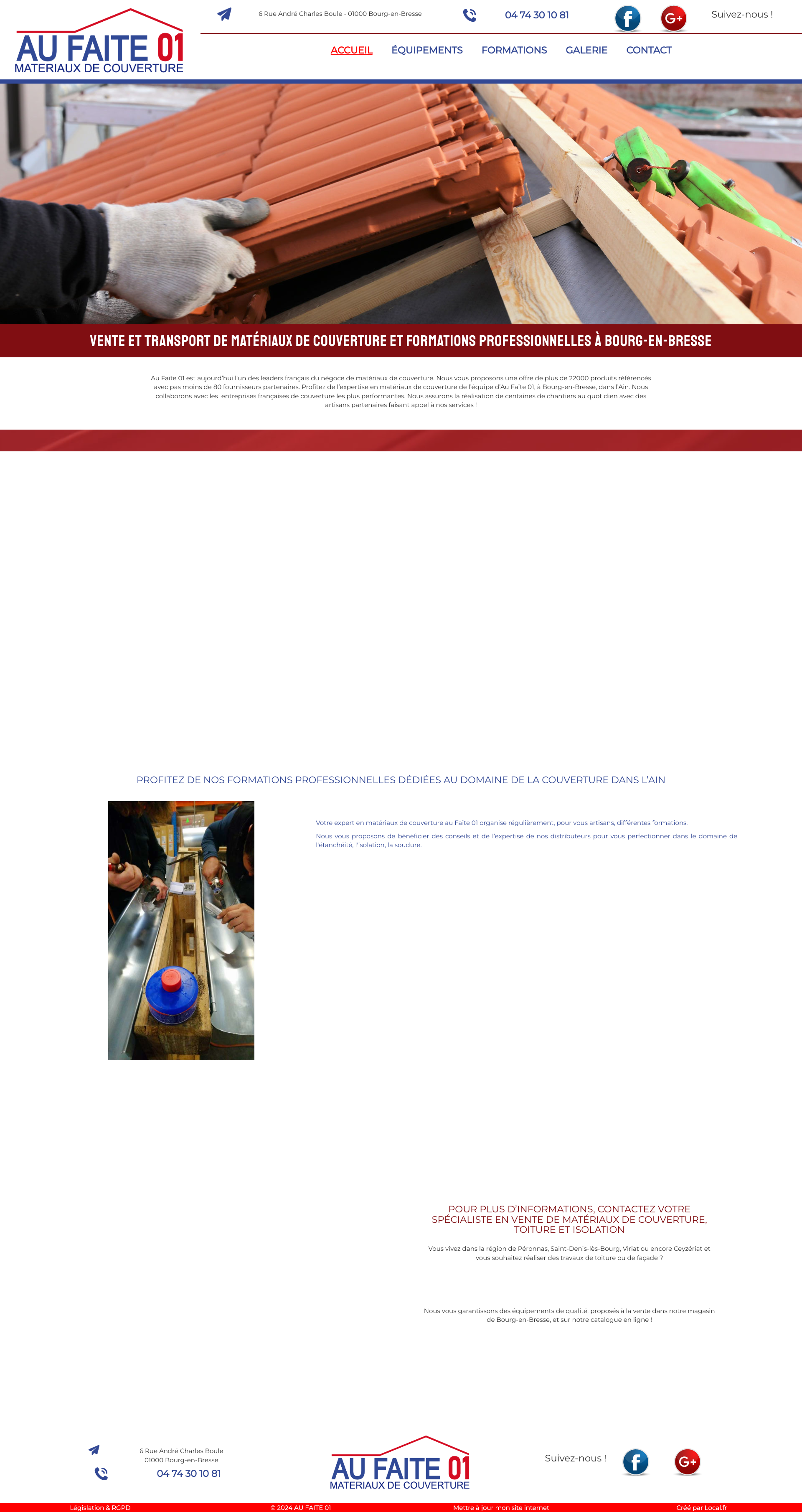 Aperçu du site