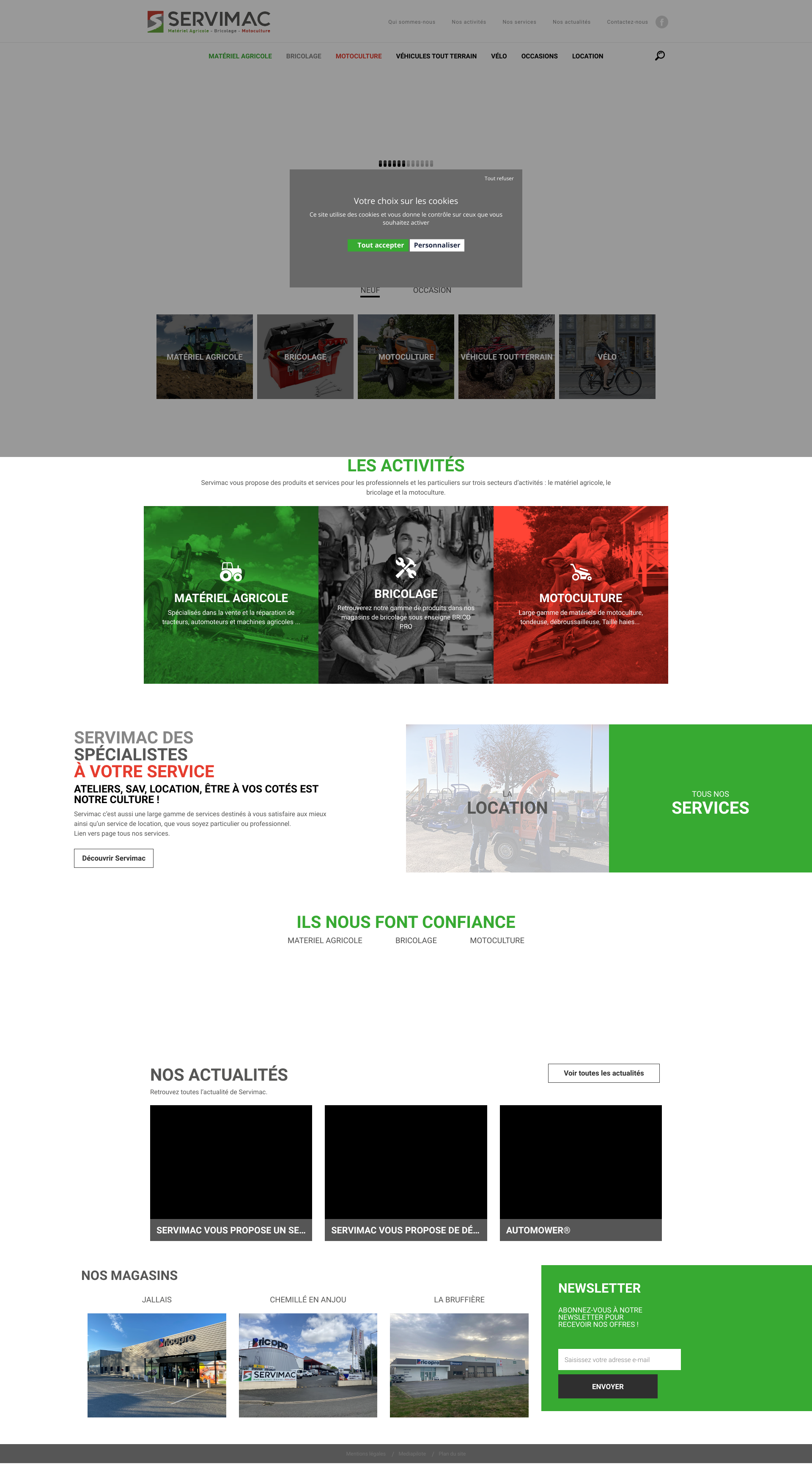 Aperçu du site