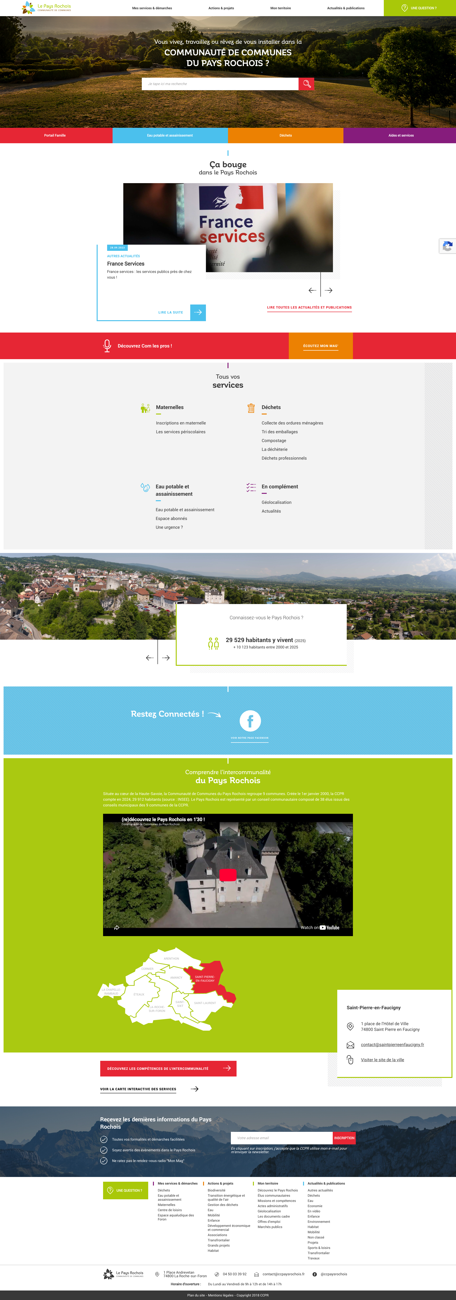 Aperçu du site