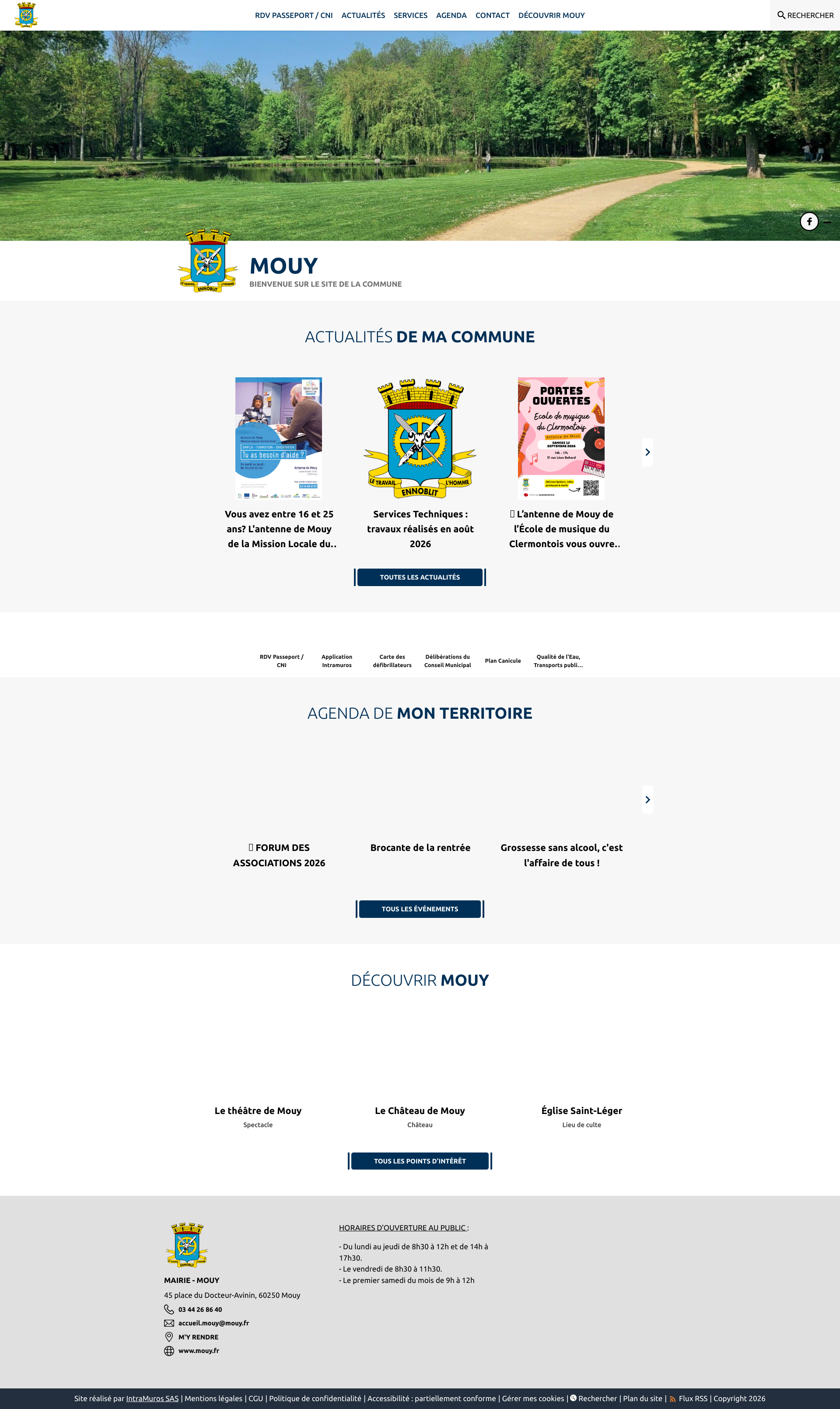 Aperçu du site