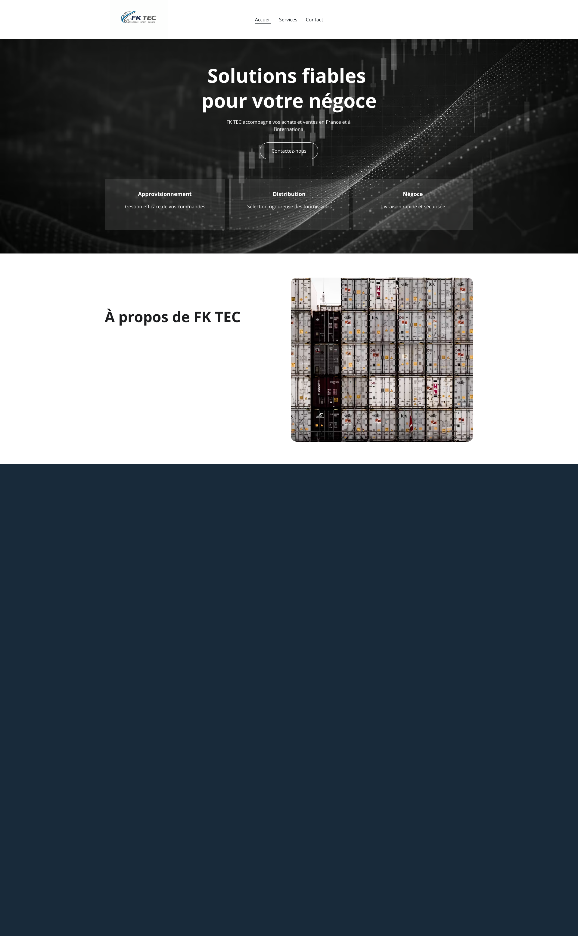 Aperçu du site