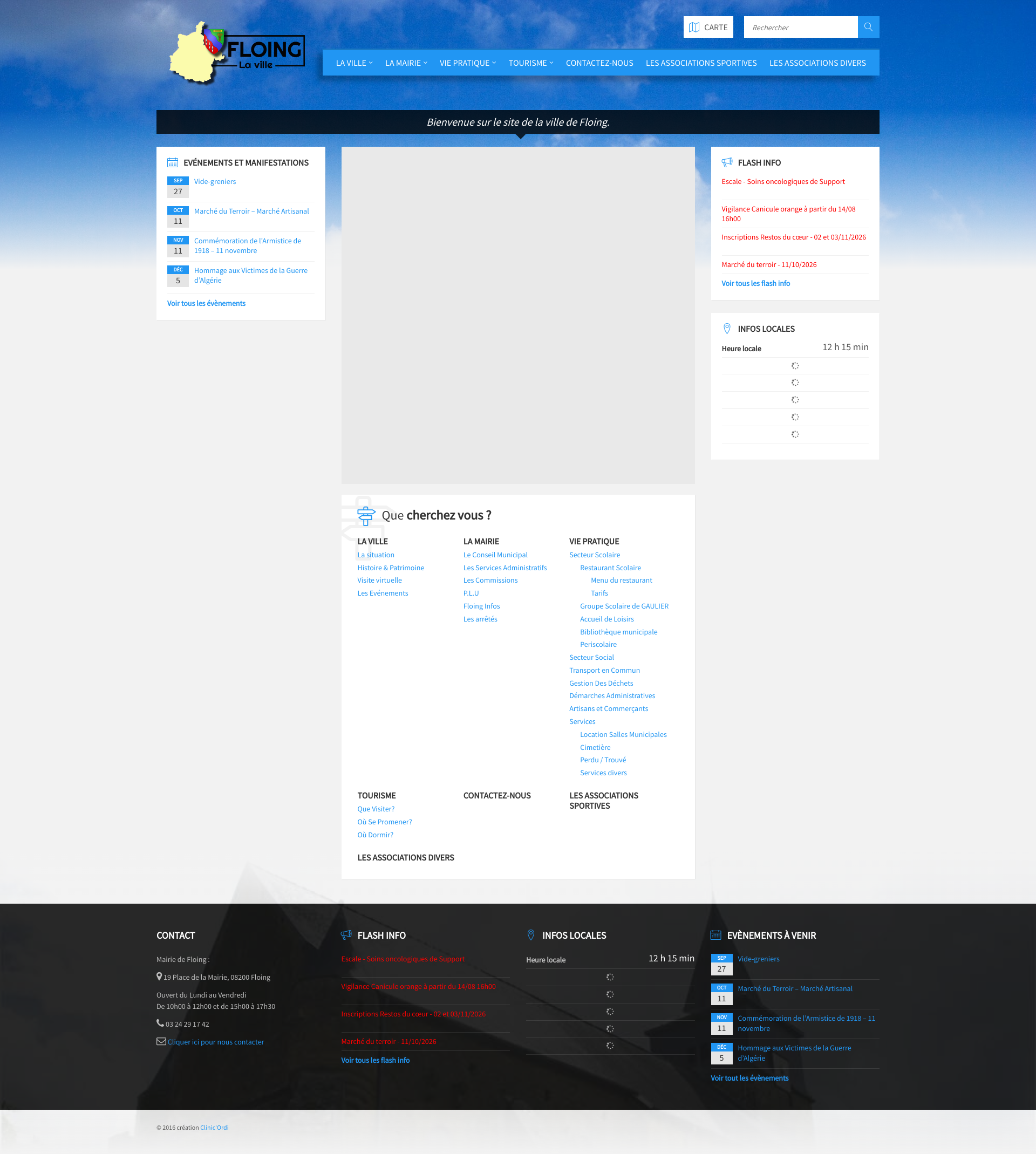 Aperçu du site