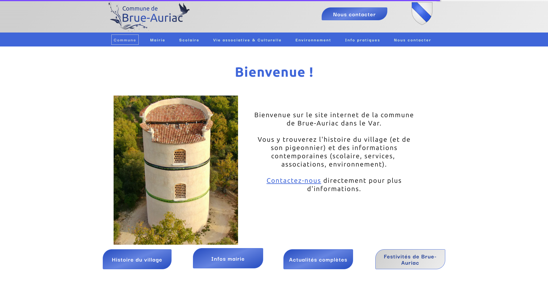 Aperçu du site