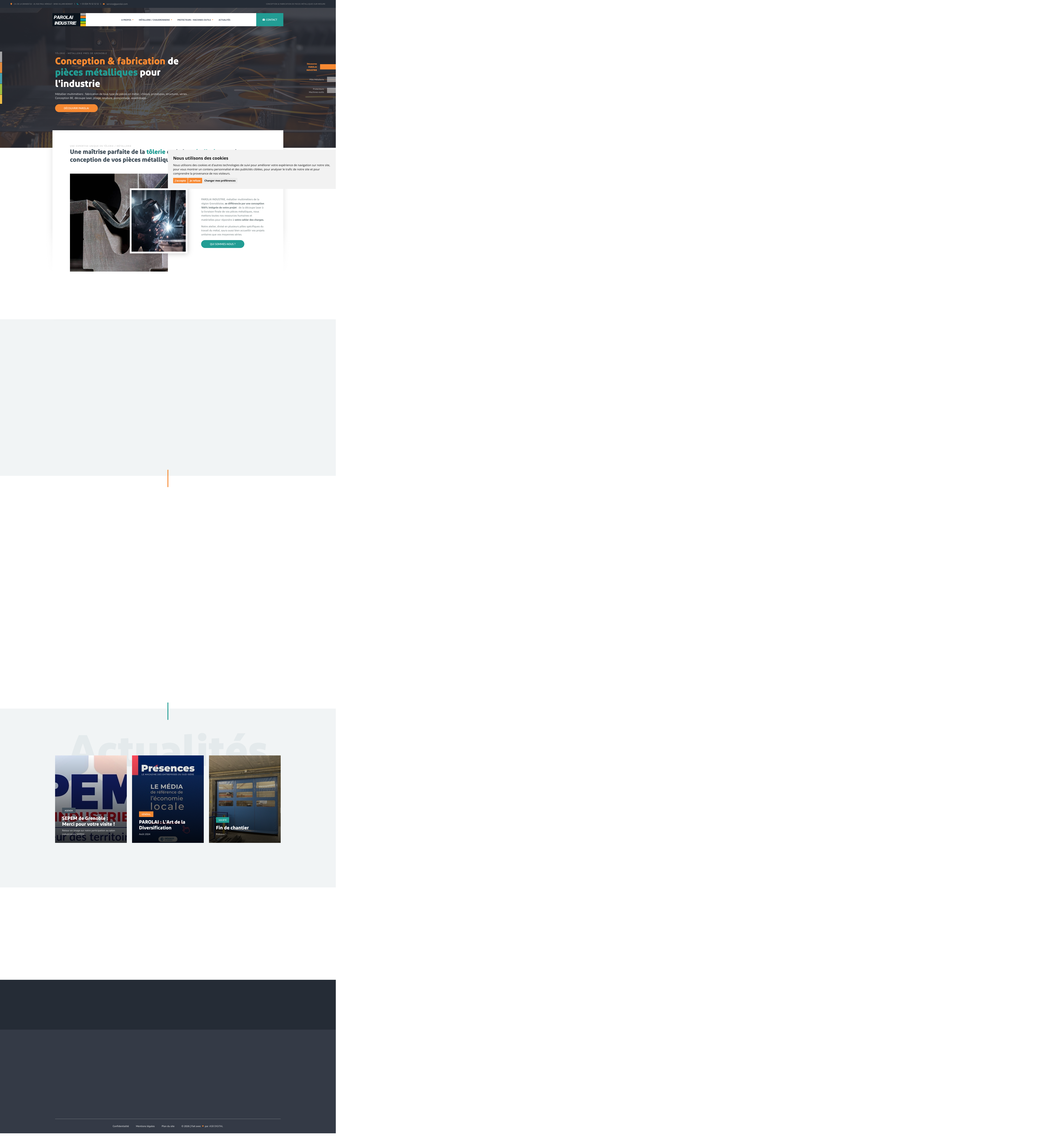 Aperçu du site