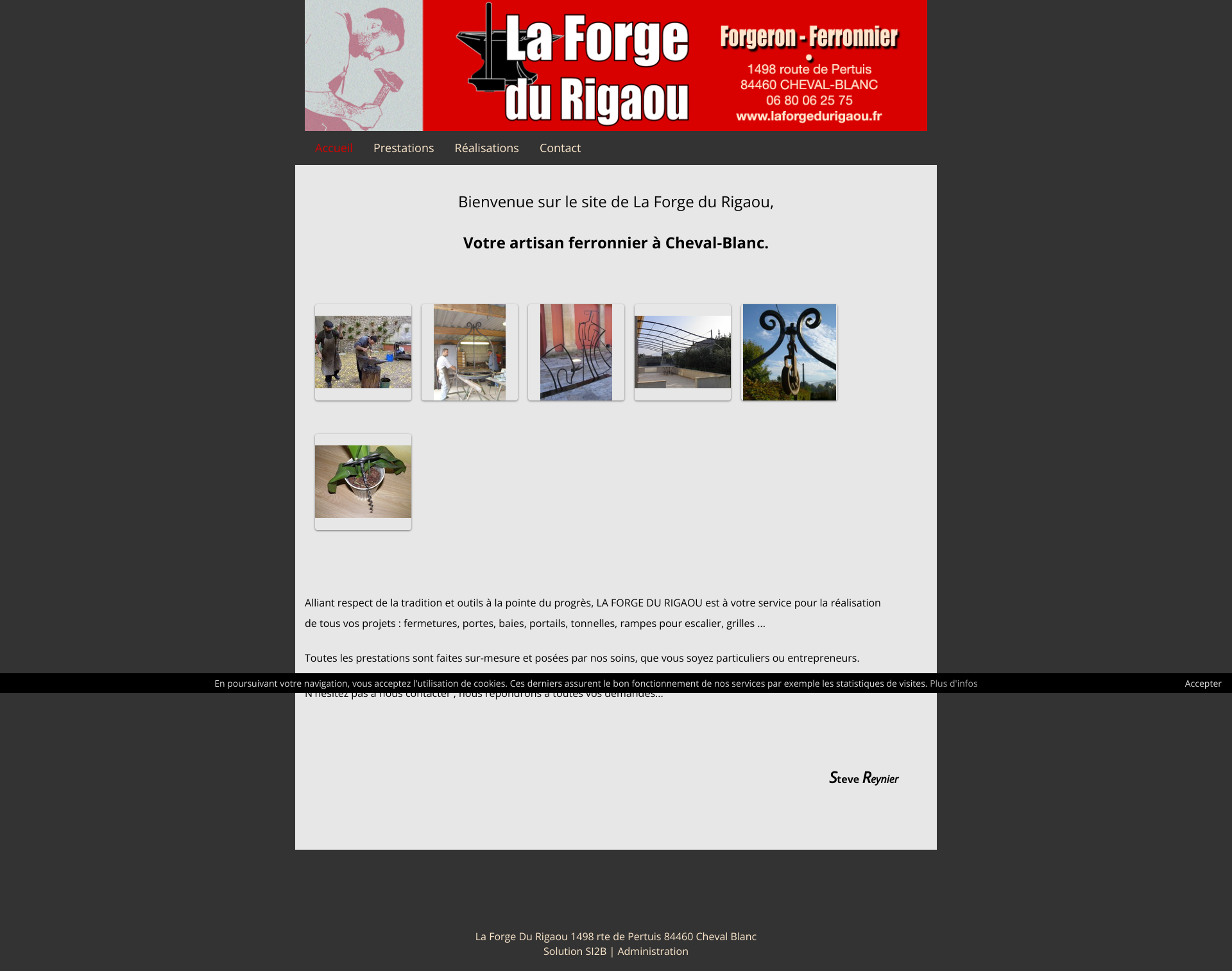 Aperçu du site