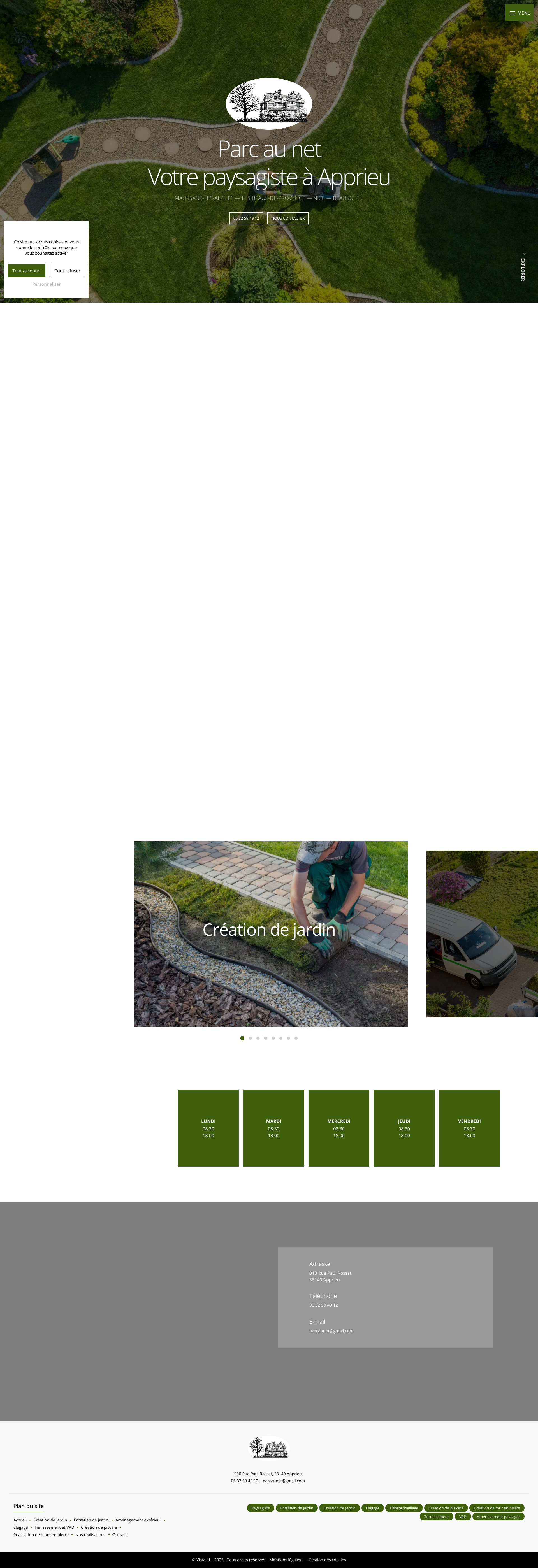 Aperçu du site