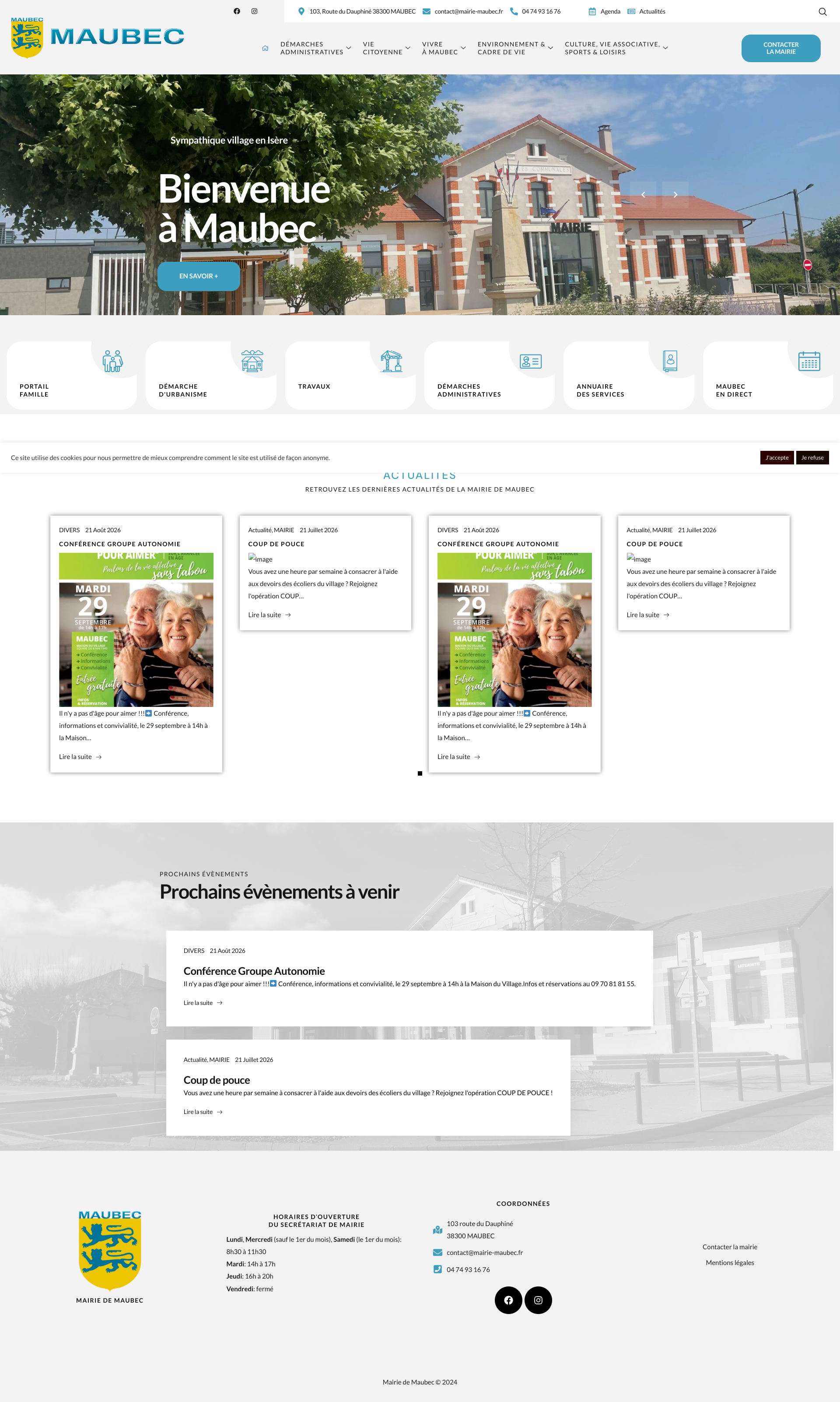 Aperçu du site