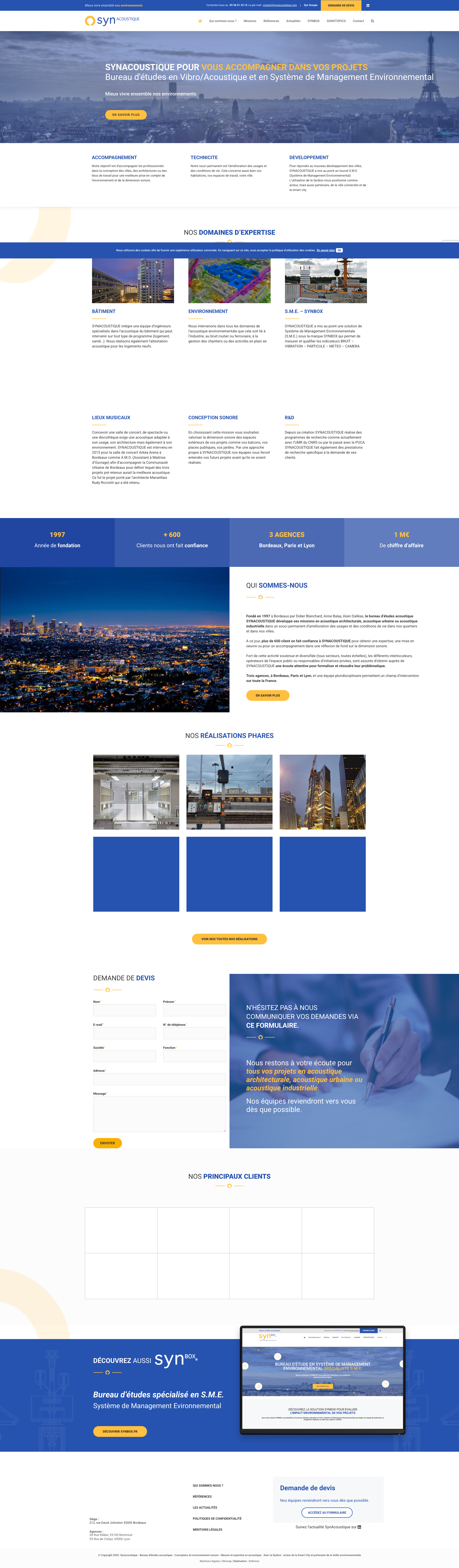 Aperçu du site